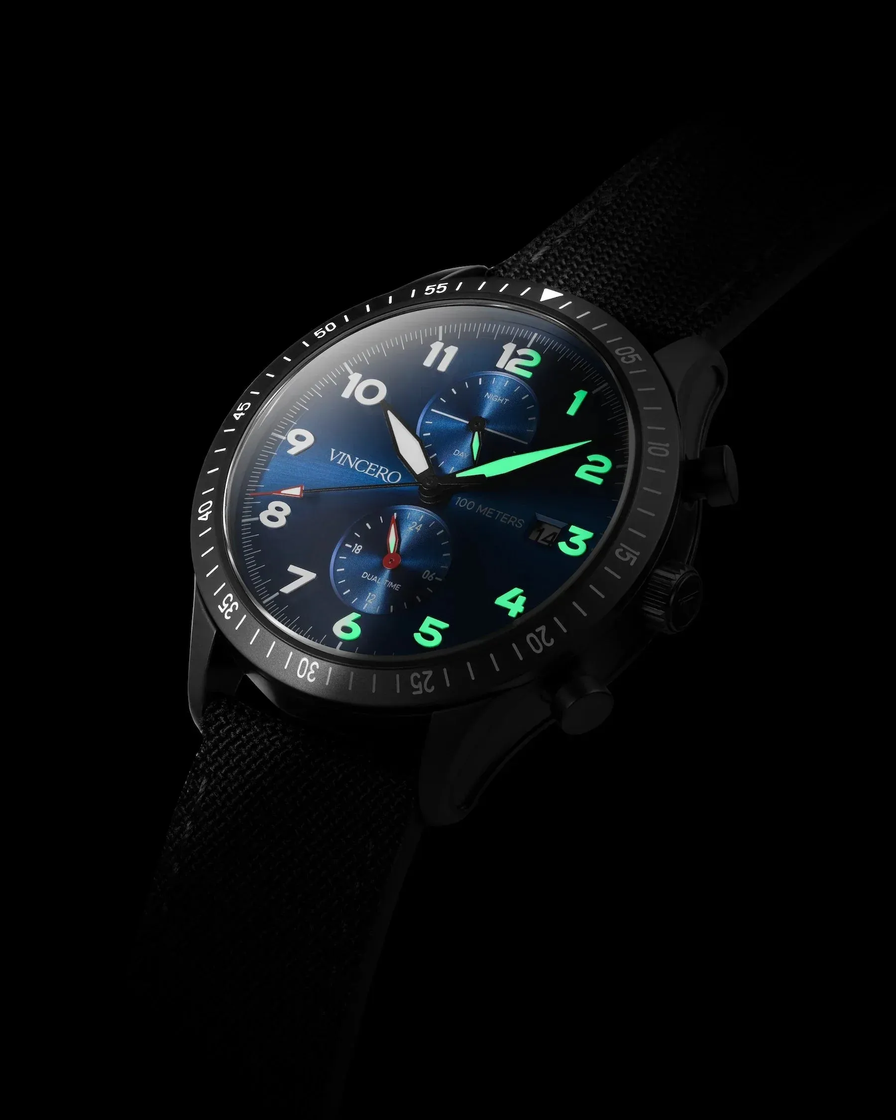 The Altitude Men's Watches - Matte Black/Cobalt - Image 4