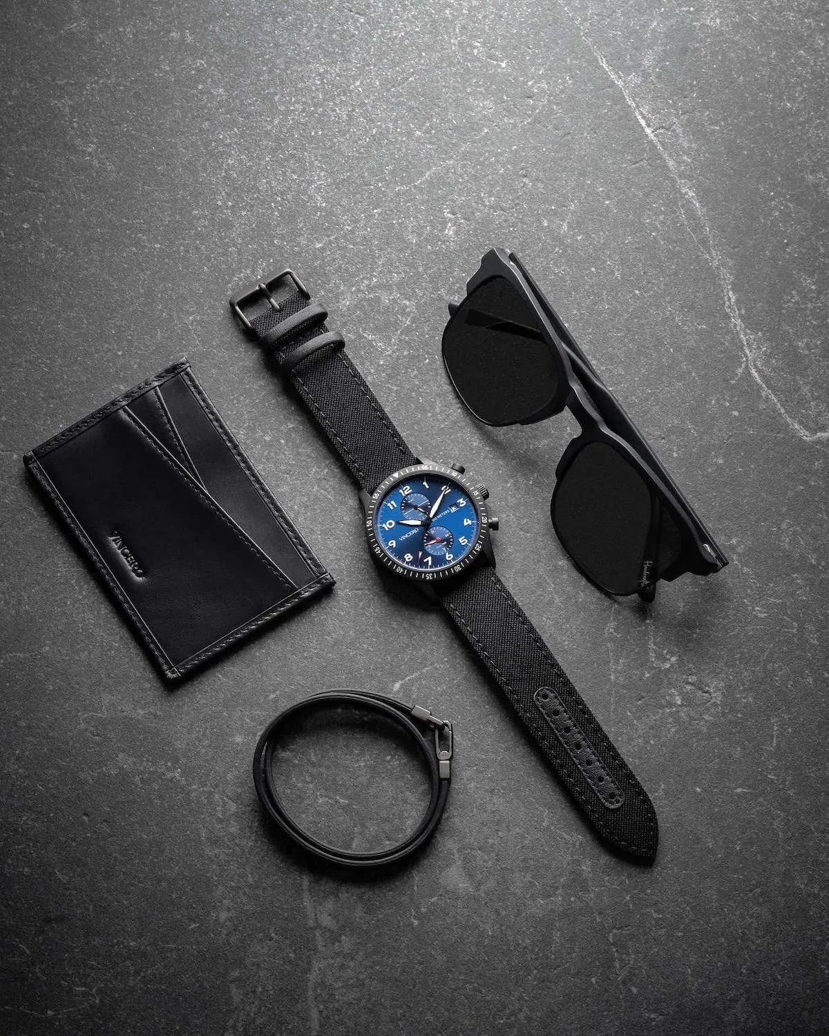 The Altitude Men's Watches - Matte Black/Cobalt - Image 5