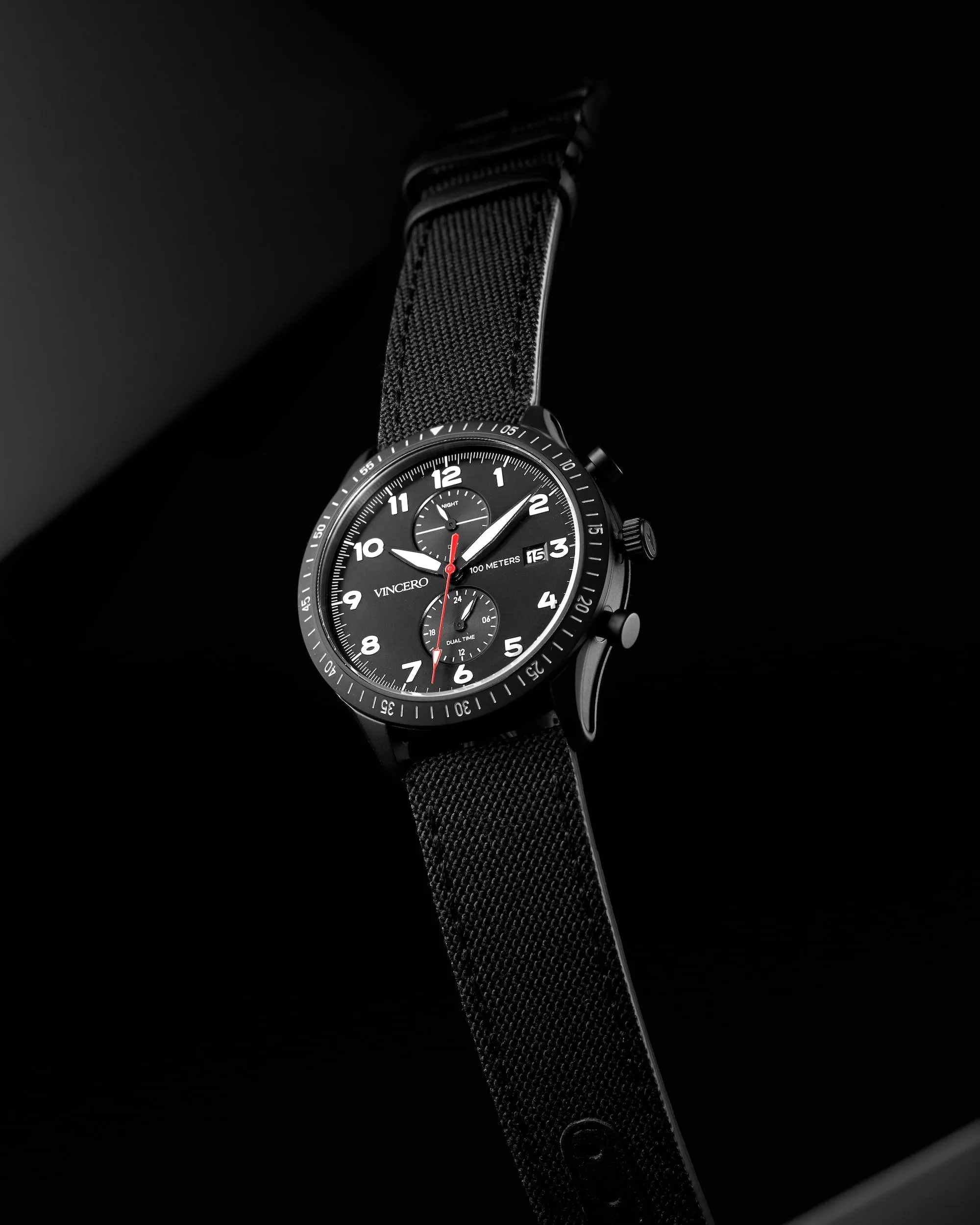 The Altitude Men's Watches - Matte Black/Red - Image 2