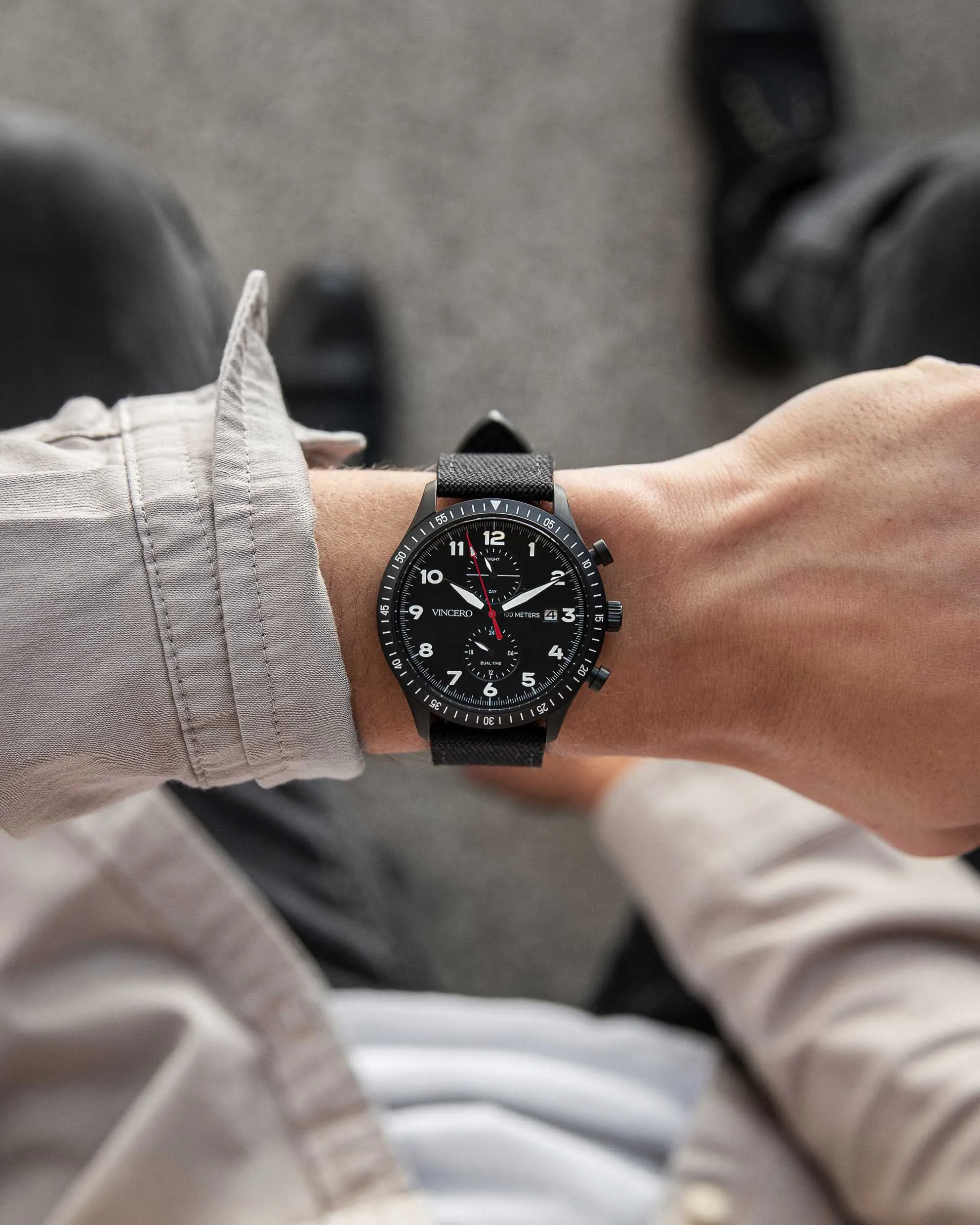 The Altitude Men's Watches - Matte Black/Red - Image 3