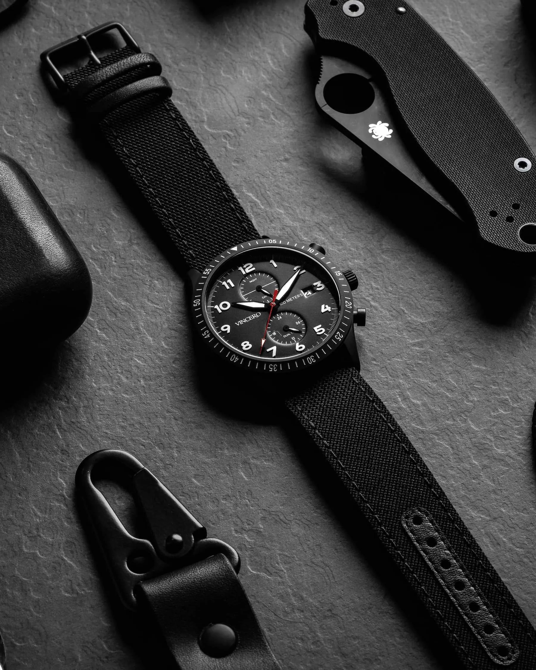The Altitude Men's Watches - Matte Black/Red - Image 4