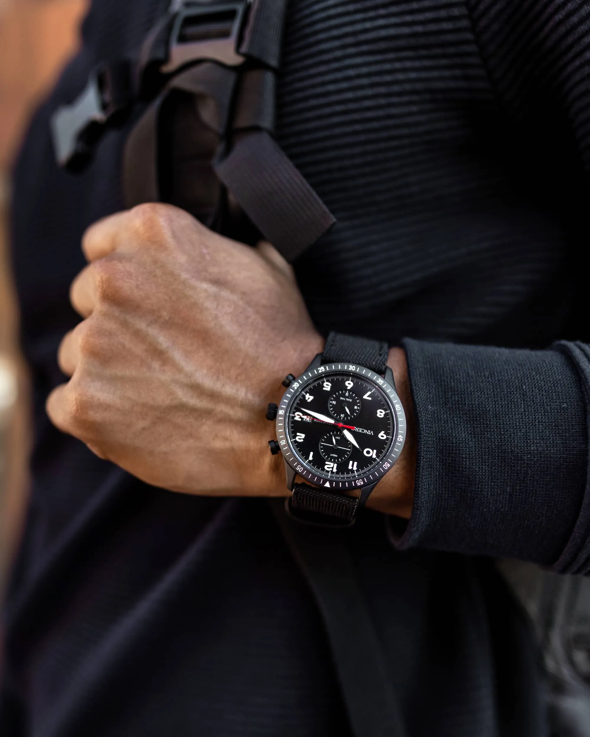 The Altitude Men's Watches - Matte Black/Red - Image 5