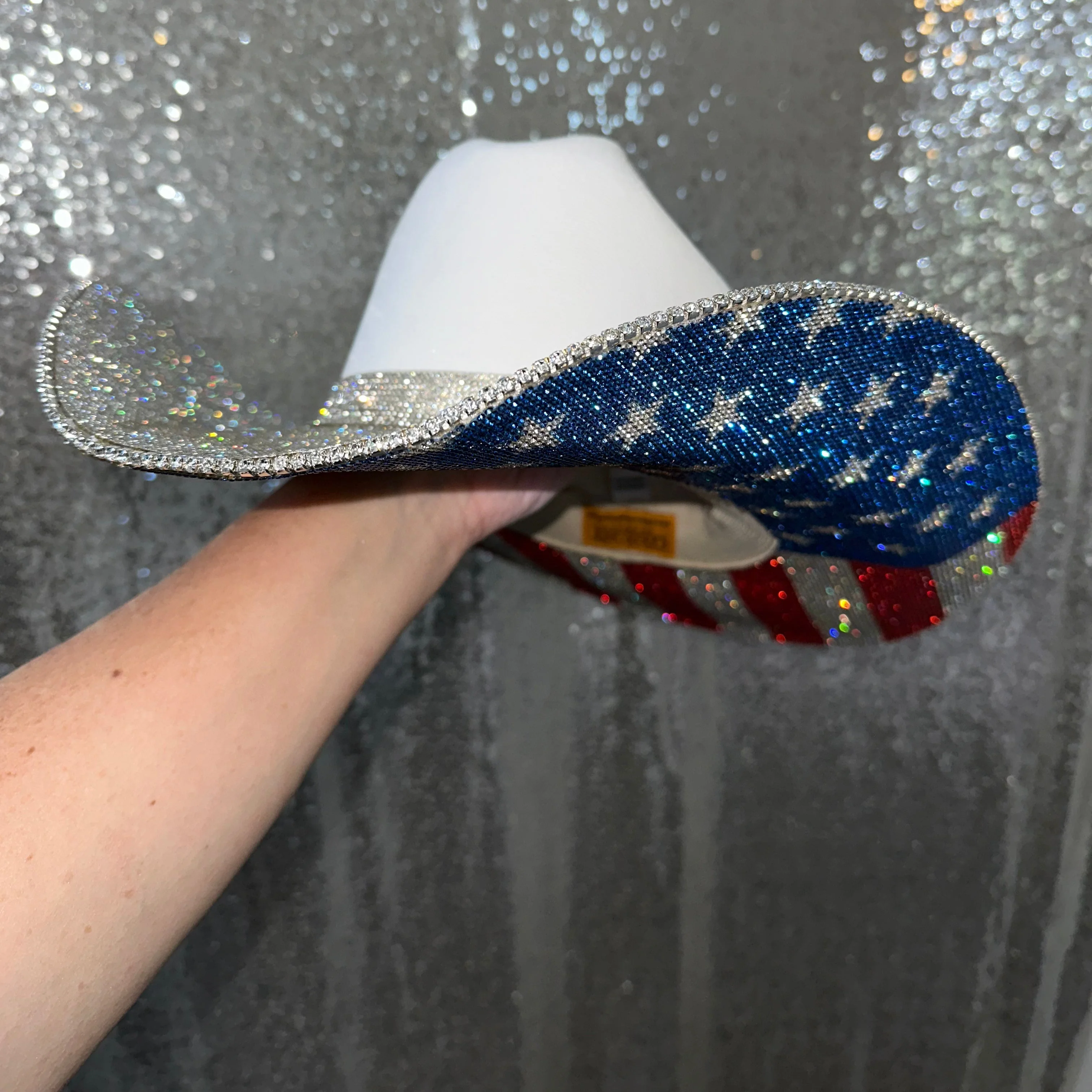 The "America" Hat - Crystal On Top