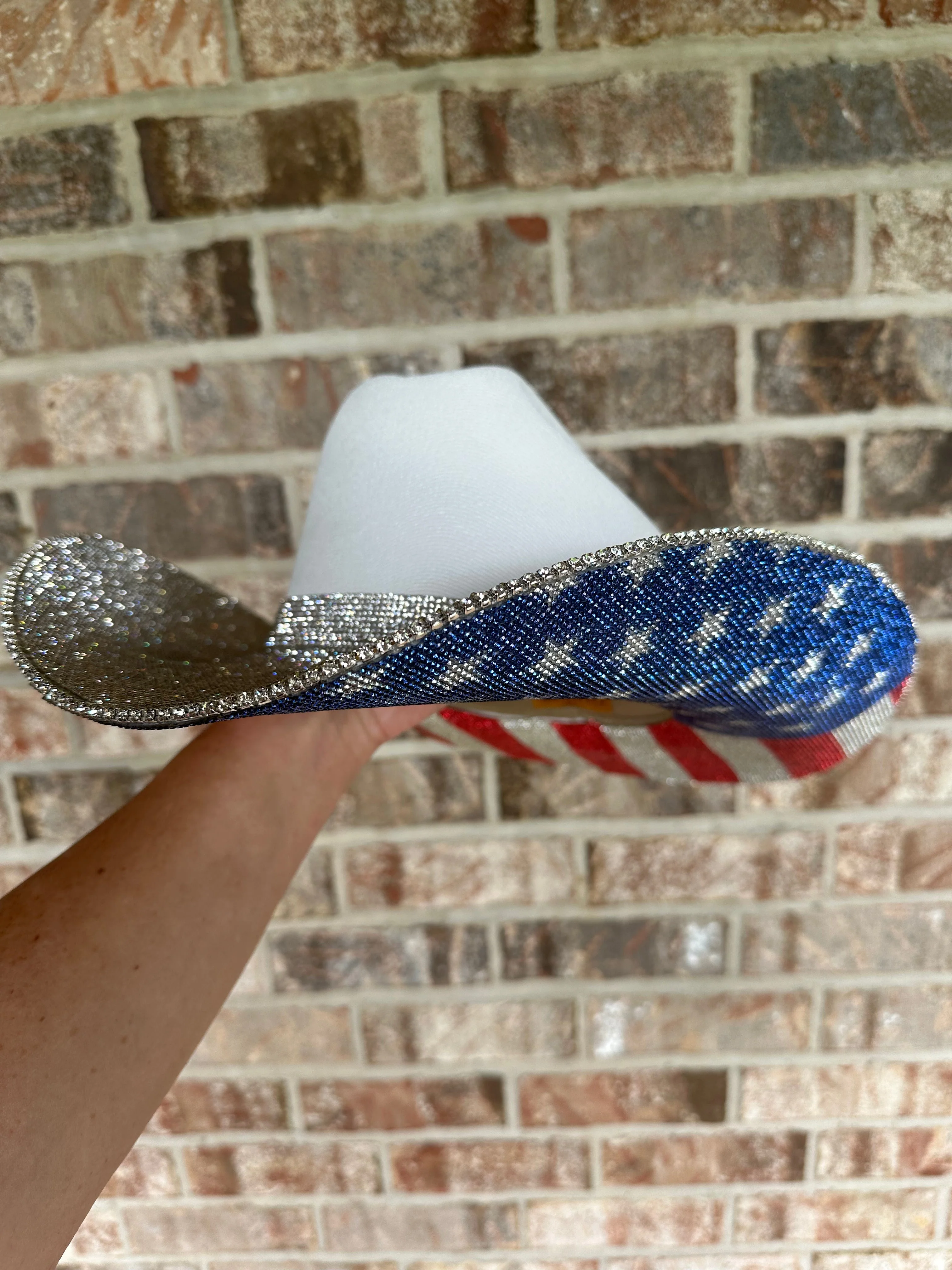 The "America" Hat - Crystal On Top - Image 8