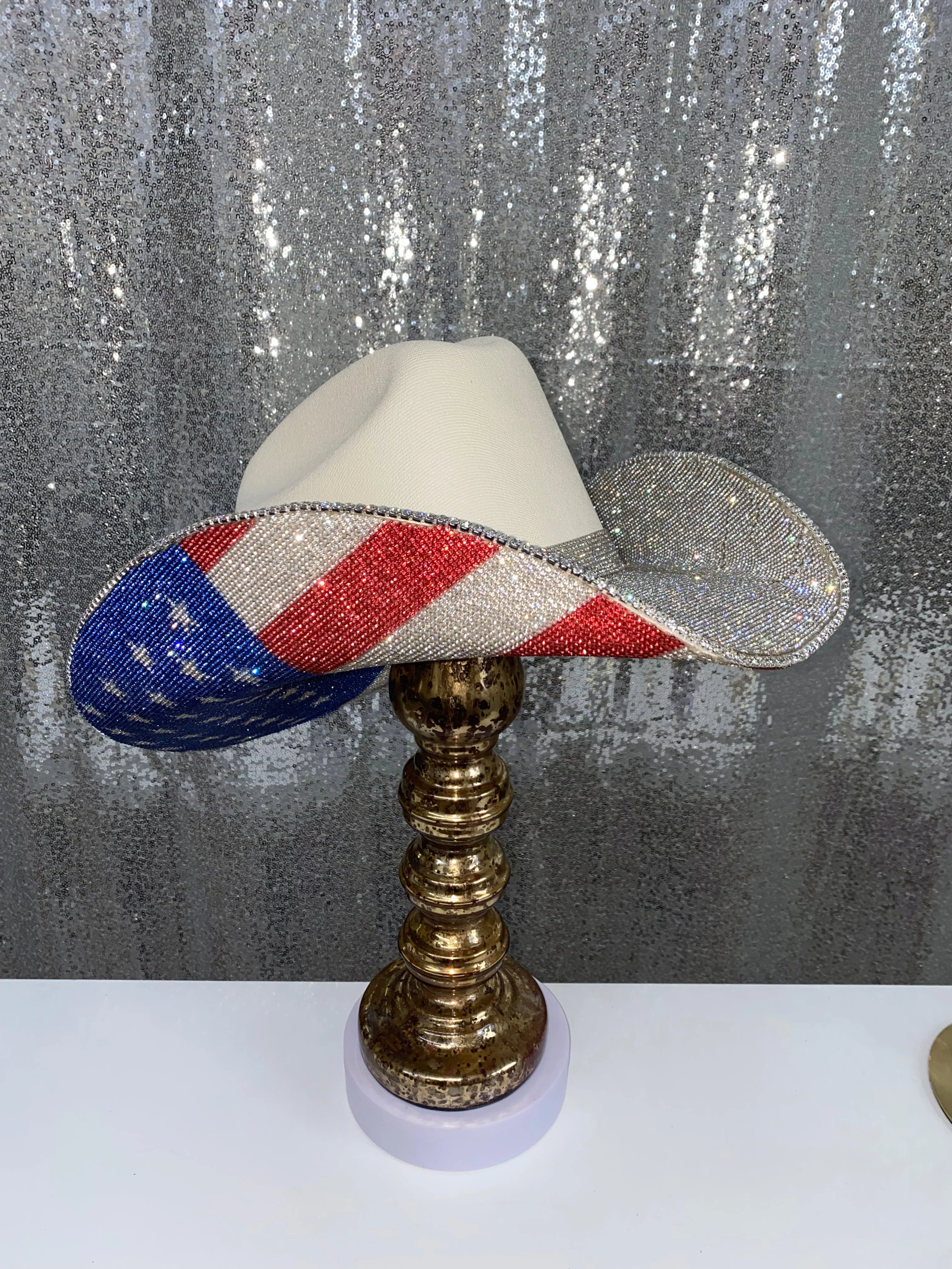 The "America" Hat on Sand Squared Styled Hat - Image 2