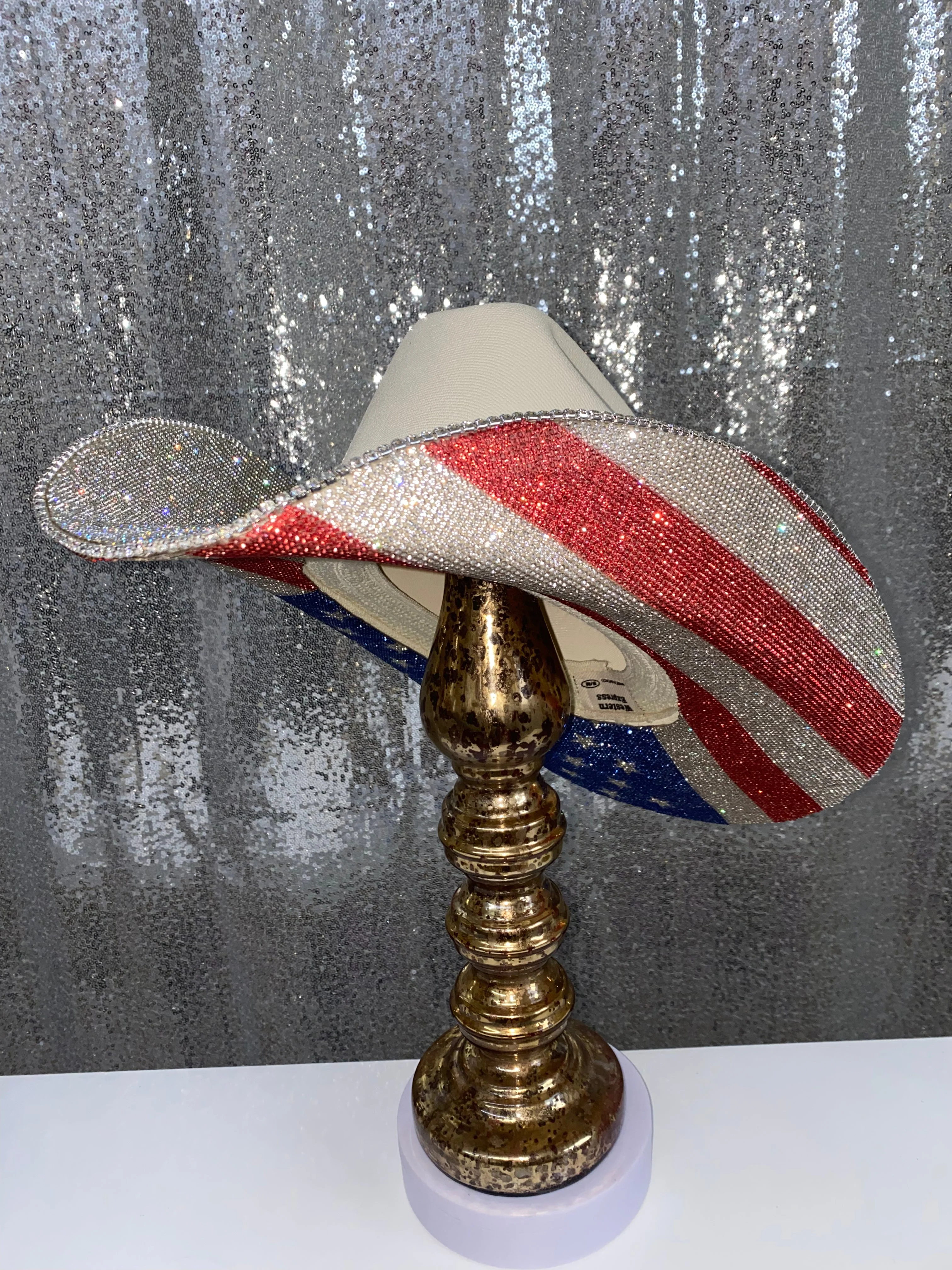 The "America" Hat on Sand Squared Styled Hat - Image 3