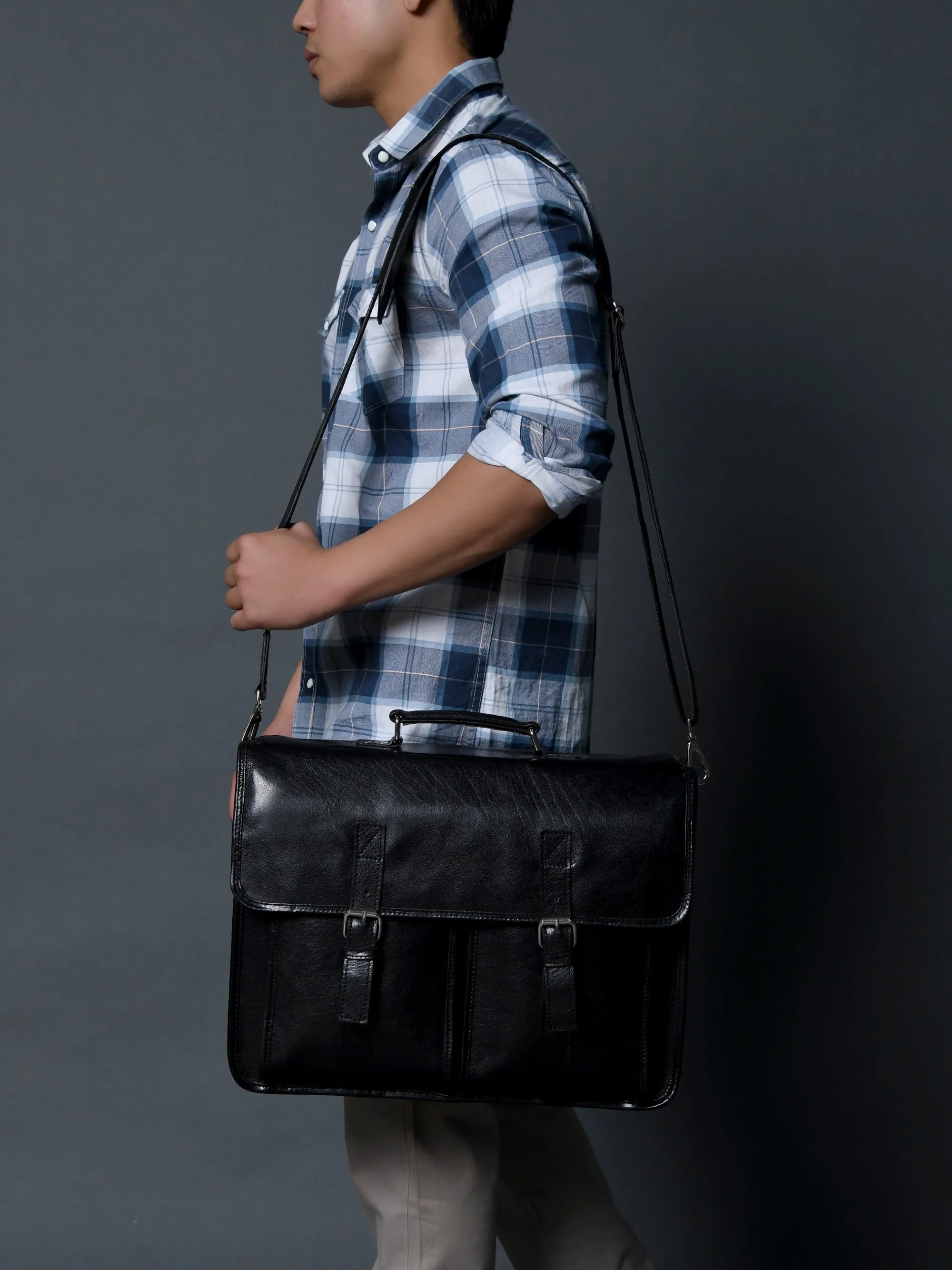 The Architect Black Executive Briefcase - Image 8