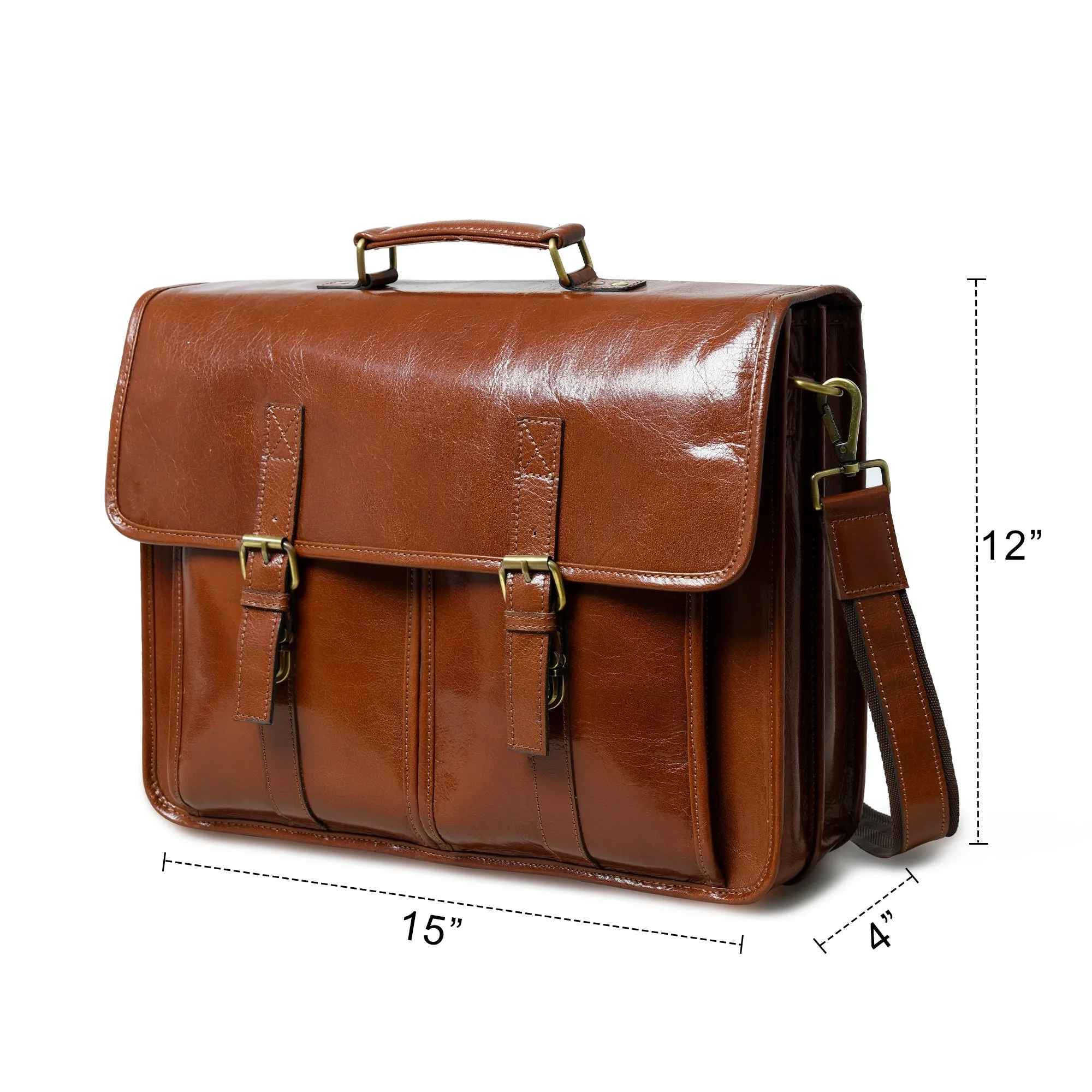 The Architect Brown Executive Briefcase - Image 11
