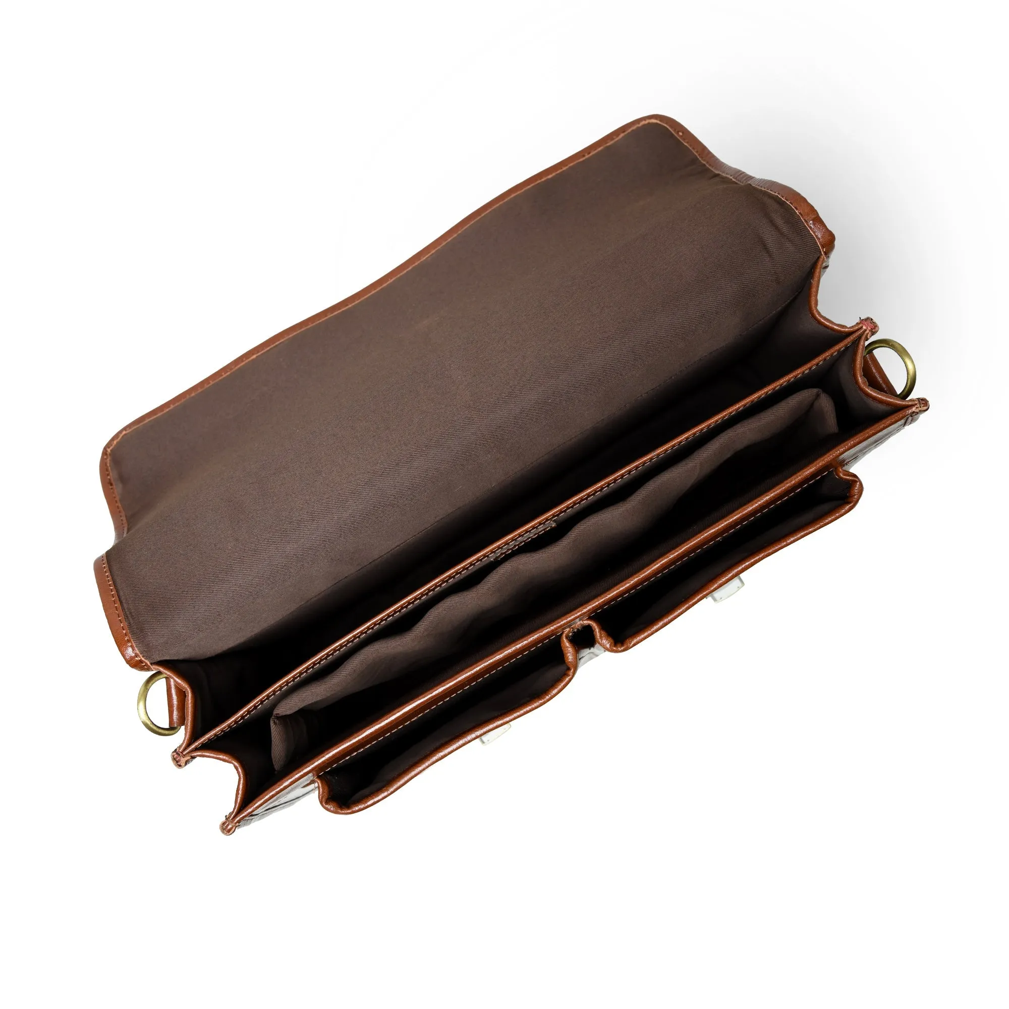 The Architect Brown Executive Briefcase - Image 4