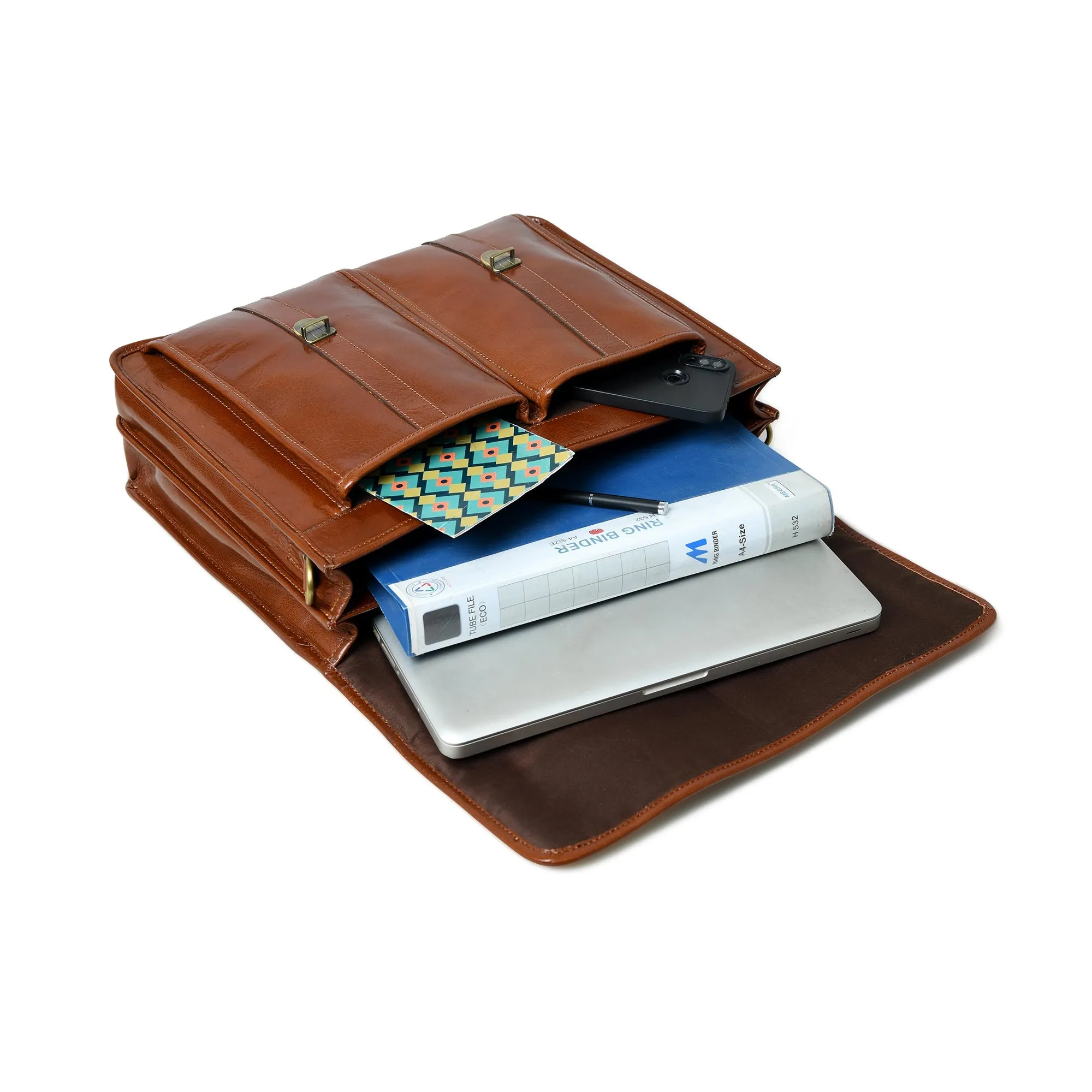The Architect Brown Executive Briefcase - Image 5