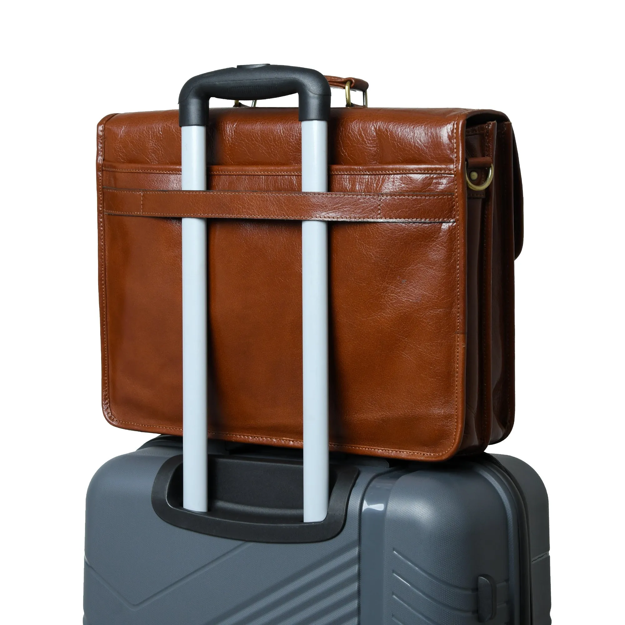 The Architect Brown Executive Briefcase - Image 8