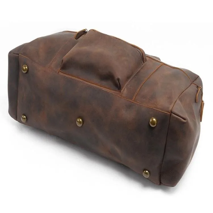 The Asta Weekender | Handcrafted Leather Duffel Bag - Image 3