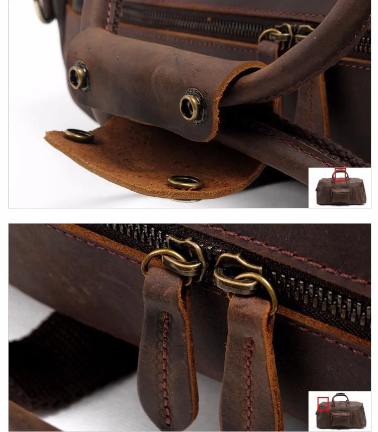 The Asta Weekender | Handcrafted Leather Duffel Bag - Image 4