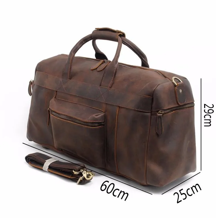 The Asta Weekender | Handcrafted Leather Duffel Bag - Image 6