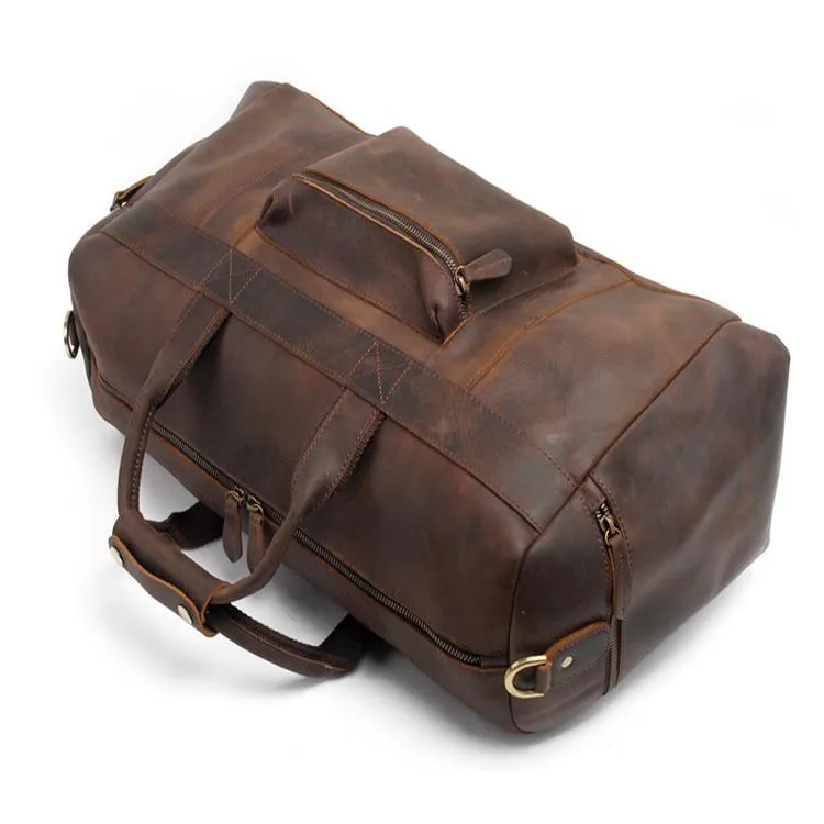 The Asta Weekender | Handcrafted Leather Duffel Bag - Image 7
