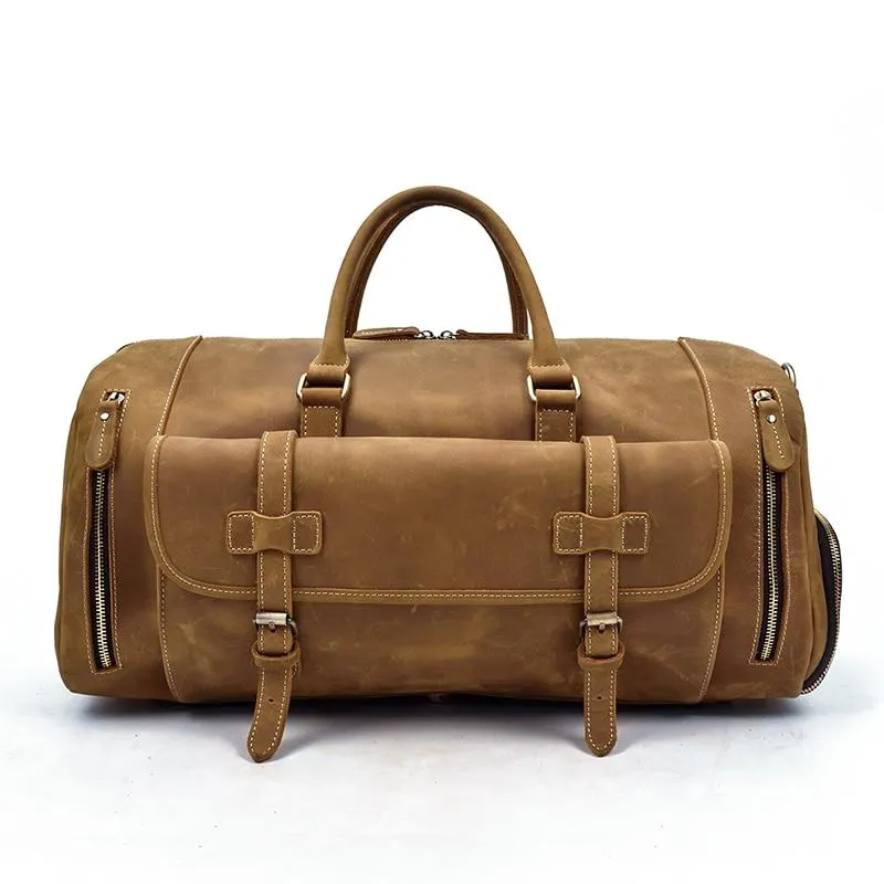 The Bard Weekender | Handmade Leather Duffel Bag - Image 10