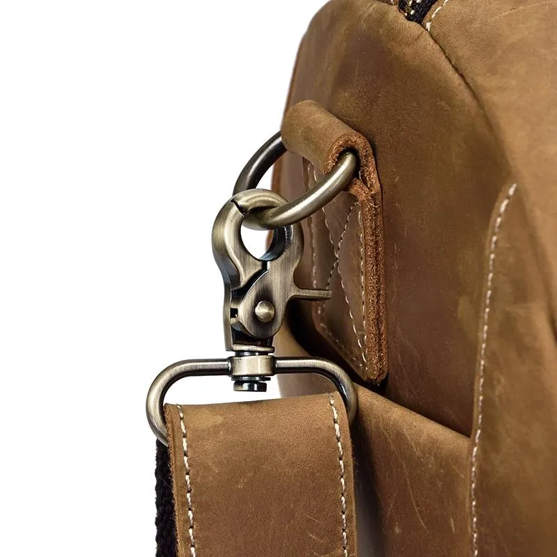 The Bard Weekender | Handmade Leather Duffel Bag - Image 13