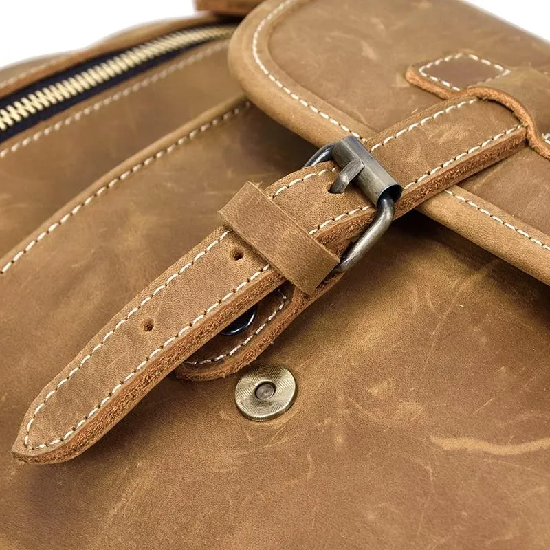 The Bard Weekender | Handmade Leather Duffel Bag - Image 16
