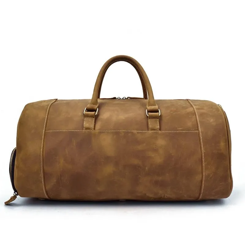 The Bard Weekender | Handmade Leather Duffel Bag - Image 3