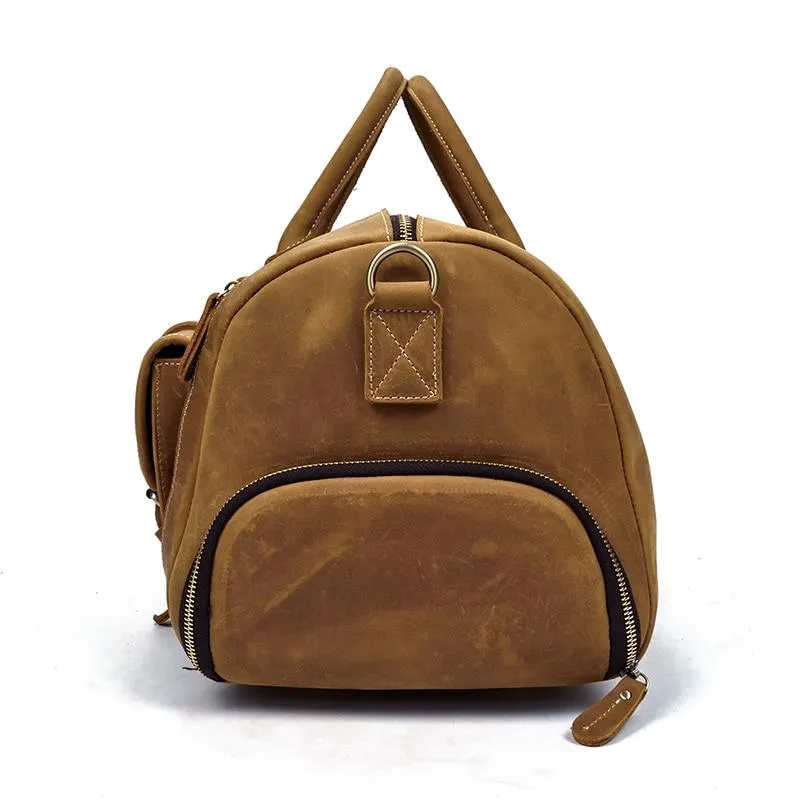 The Bard Weekender | Handmade Leather Duffel Bag - Image 6