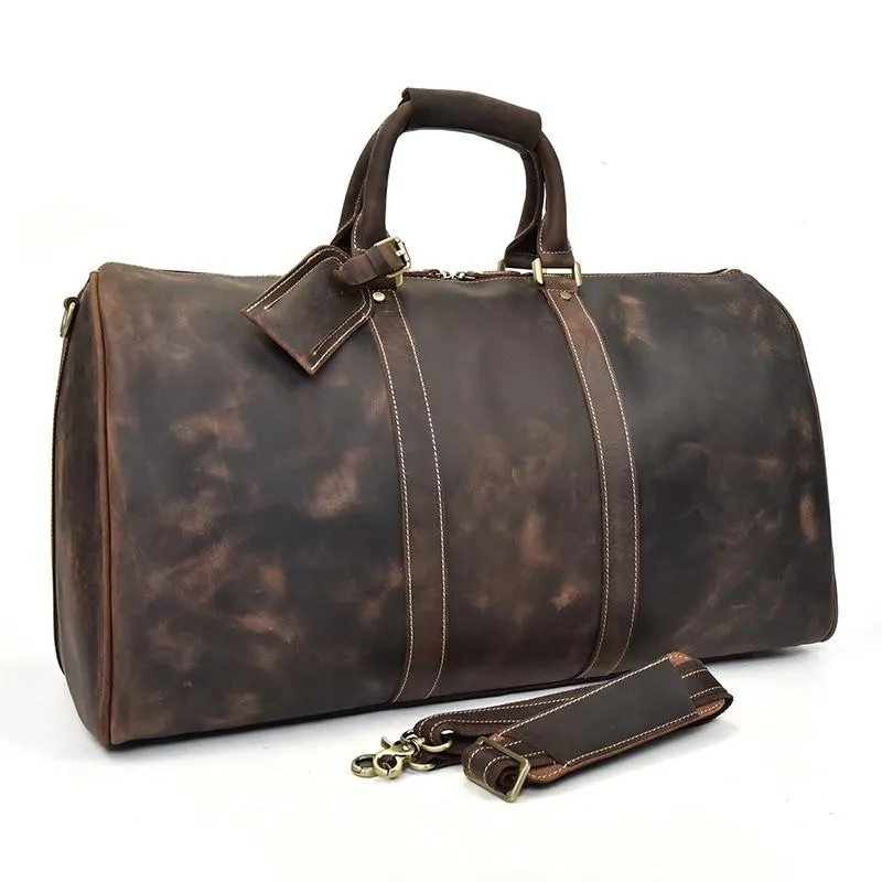 The Bjarke Weekender | Handcrafted Leather Duffle Bag - Image 11