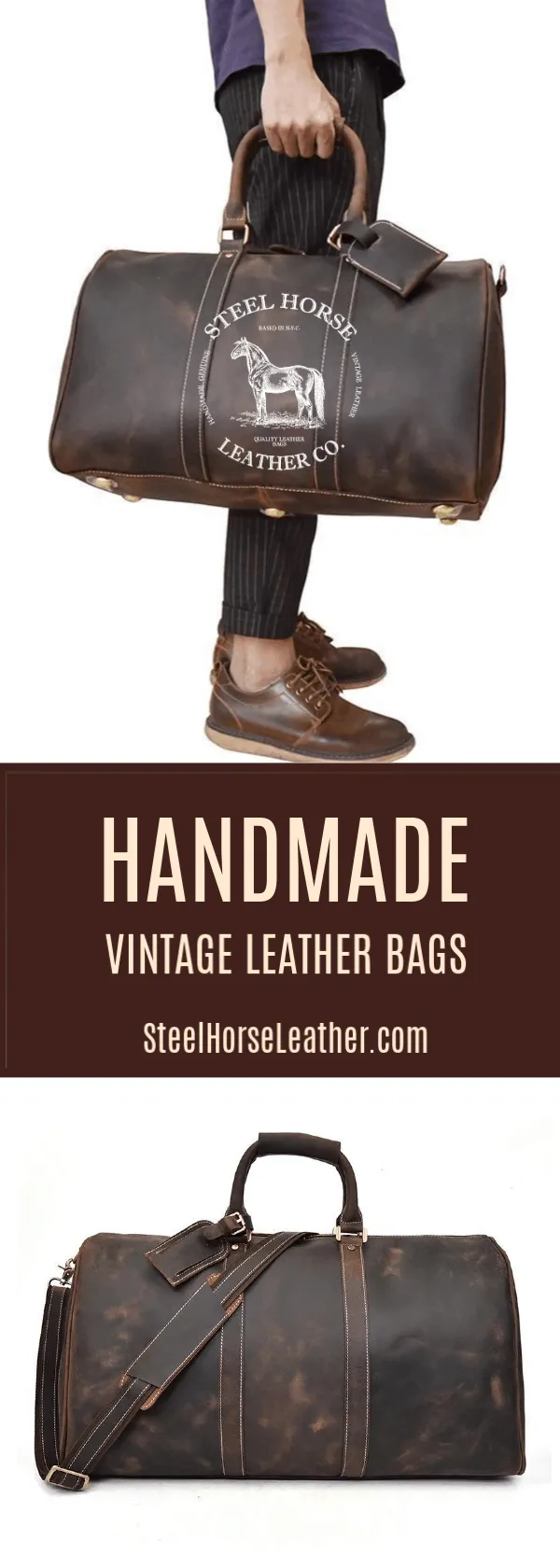 The Bjarke Weekender | Handcrafted Leather Duffle Bag - Image 17