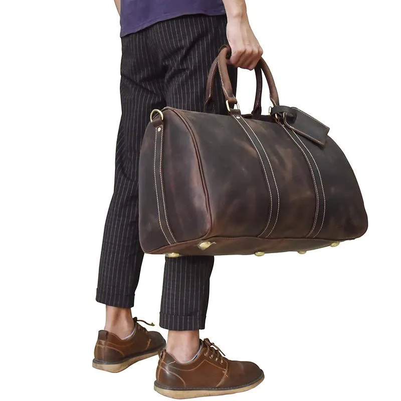 The Bjarke Weekender | Handcrafted Leather Duffle Bag - Image 3