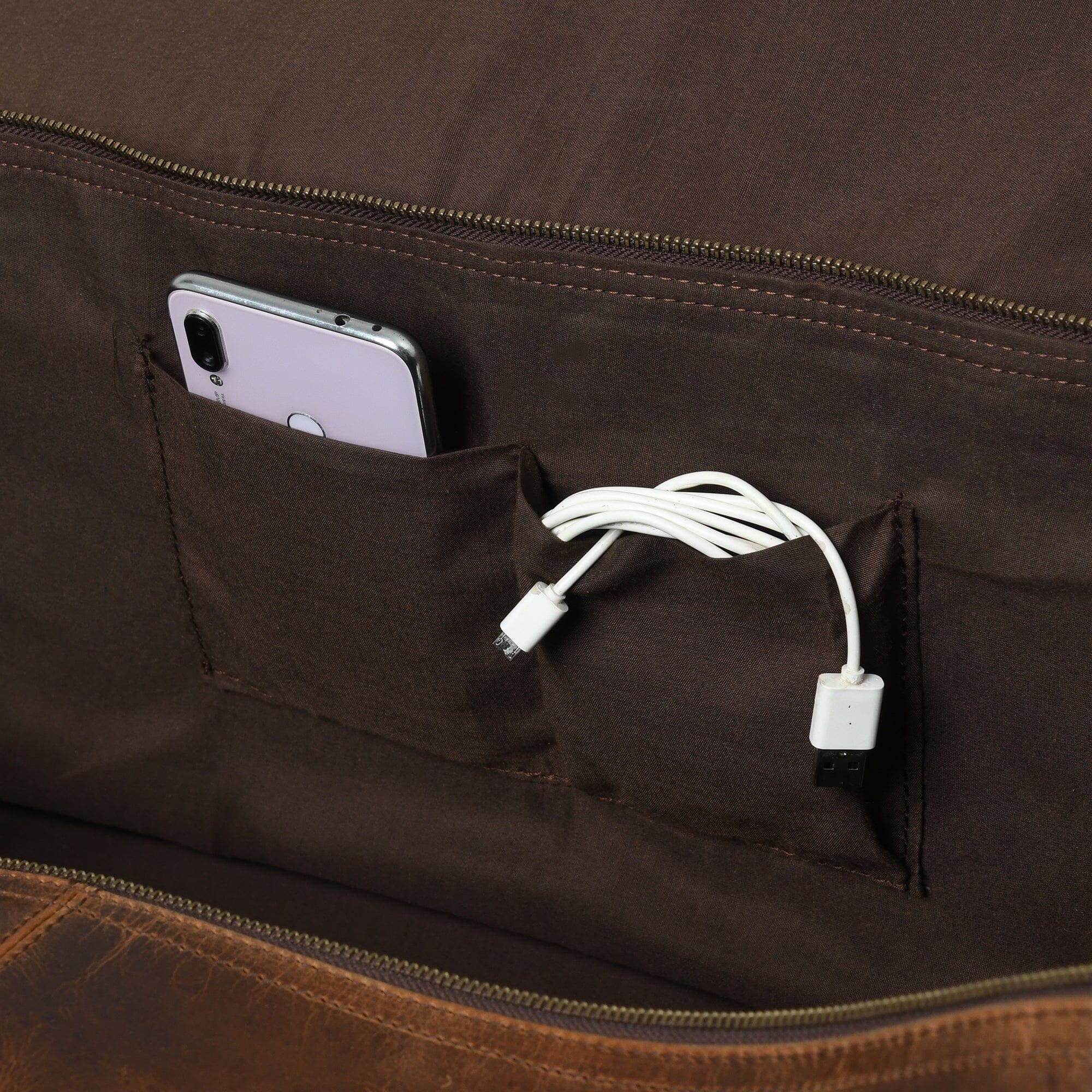 The Bolton Flap Duffel- Brown - Image 8