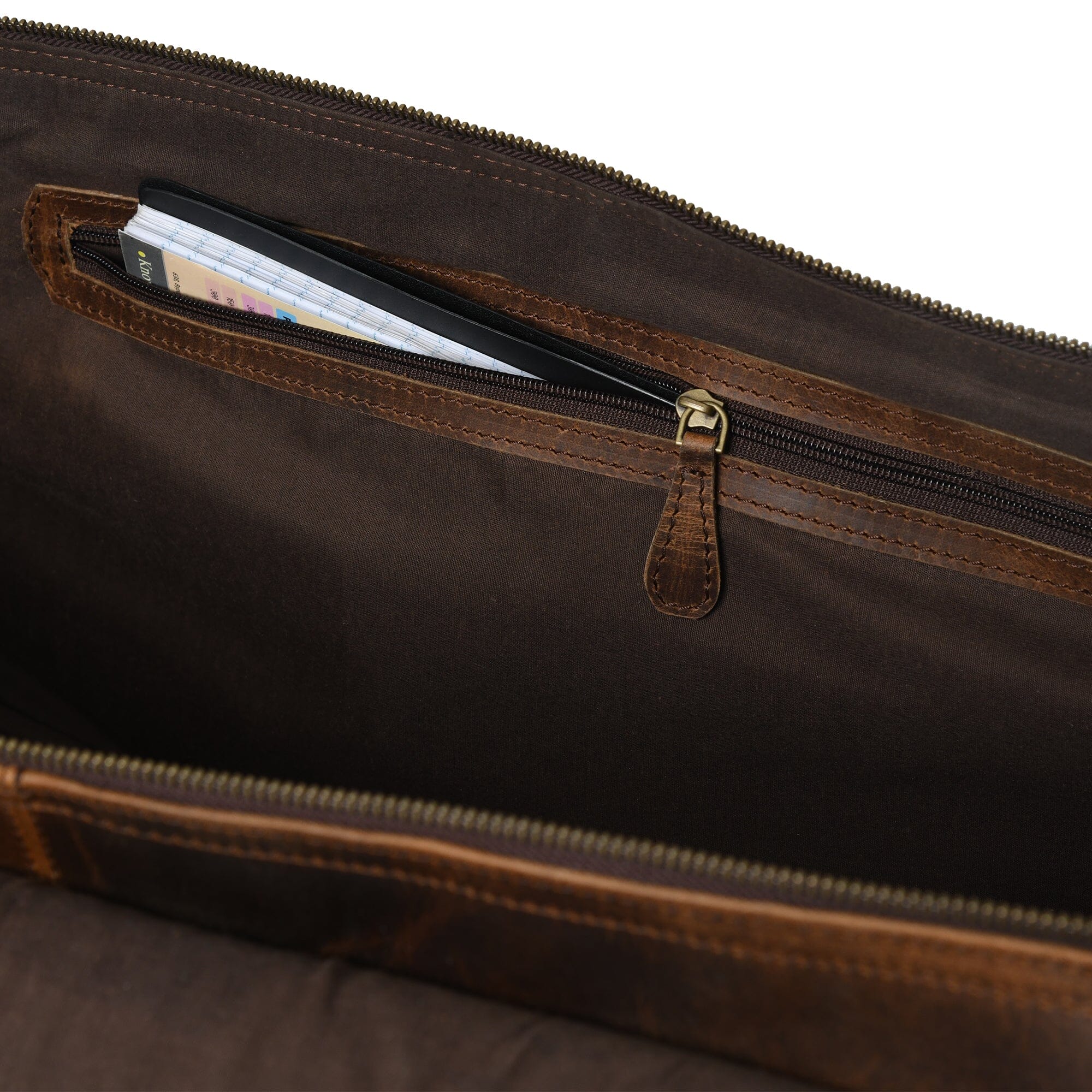 The Bolton Flap Duffel- Brown - Image 9