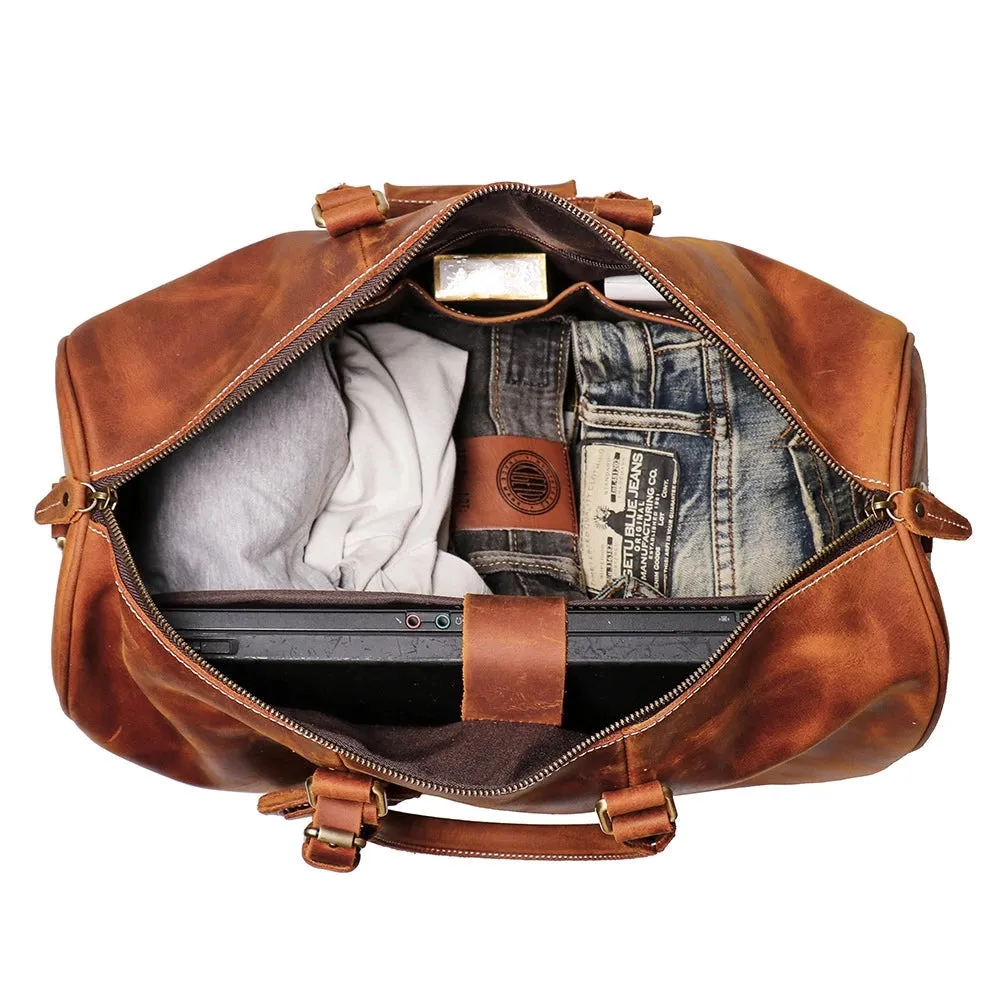 The Brandt Weekender | Small Leather Duffle Bag - Image 13