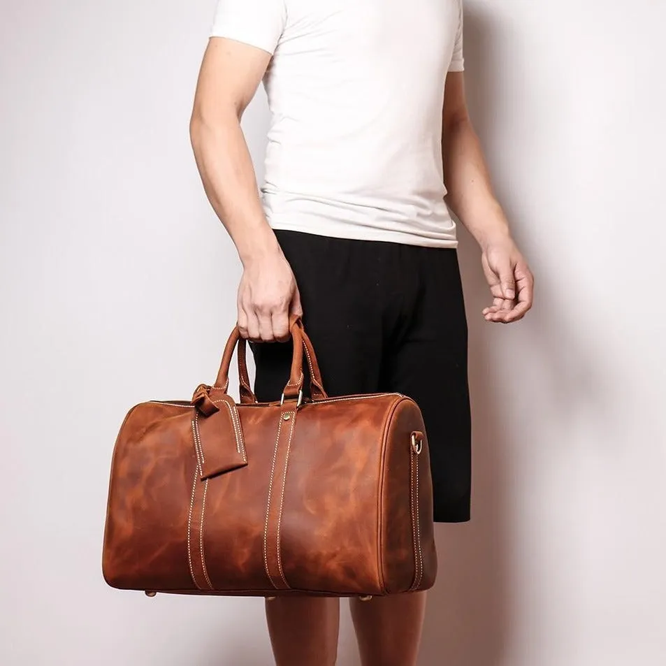 The Brandt Weekender | Small Leather Duffle Bag - Image 14
