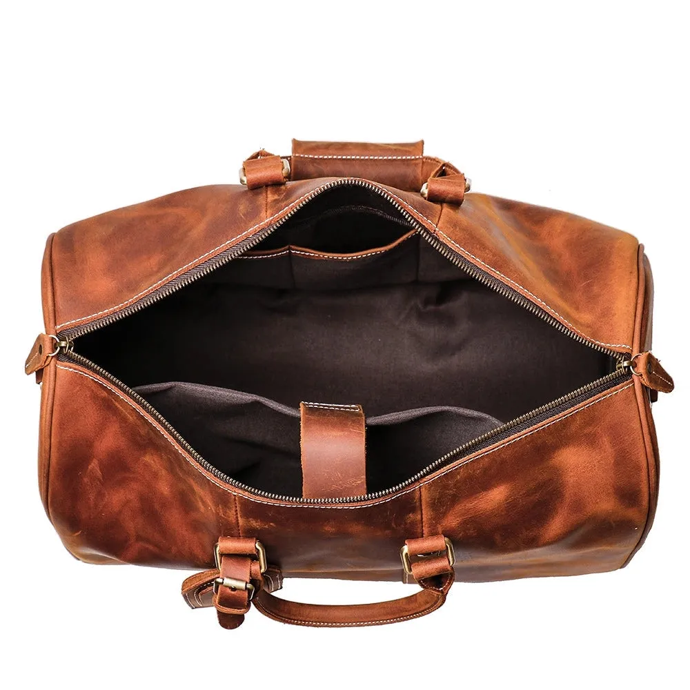 The Brandt Weekender | Small Leather Duffle Bag - Image 16
