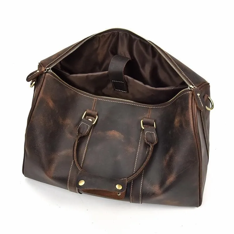 The Brandt Weekender | Small Leather Duffle Bag - Image 5