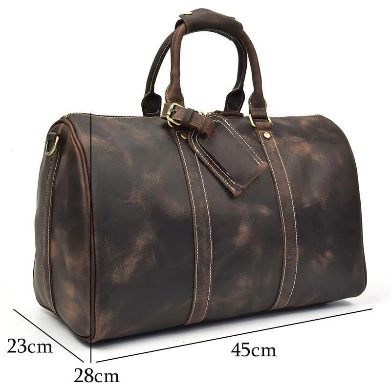 The Brandt Weekender | Small Leather Duffle Bag - Image 6