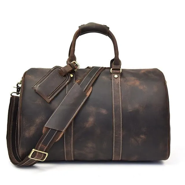 The Brandt Weekender | Small Leather Duffle Bag - Image 7