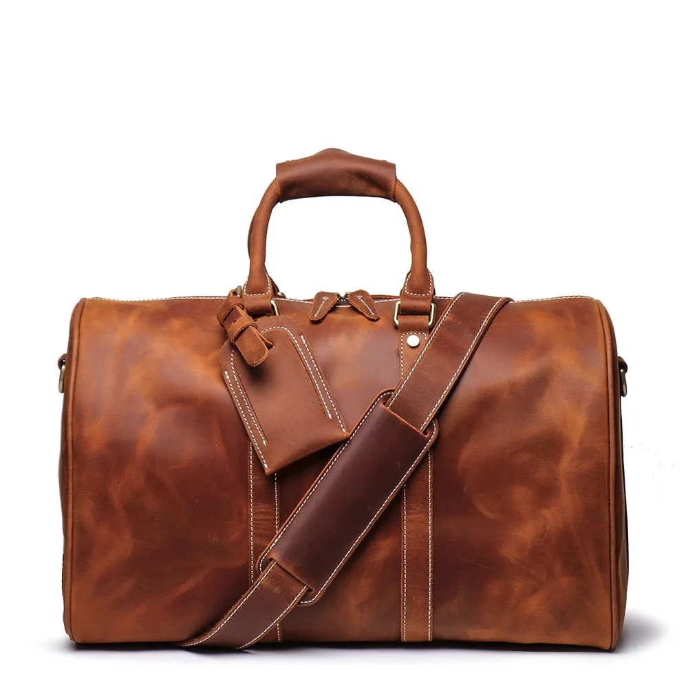 The Brandt Weekender | Small Leather Duffle Bag - Image 8
