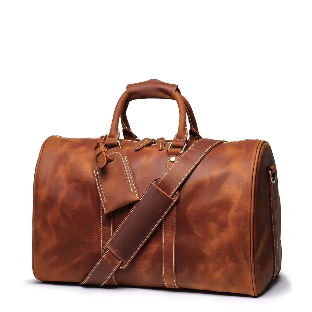 The Brandt Weekender | Small Leather Duffle Bag - Image 9