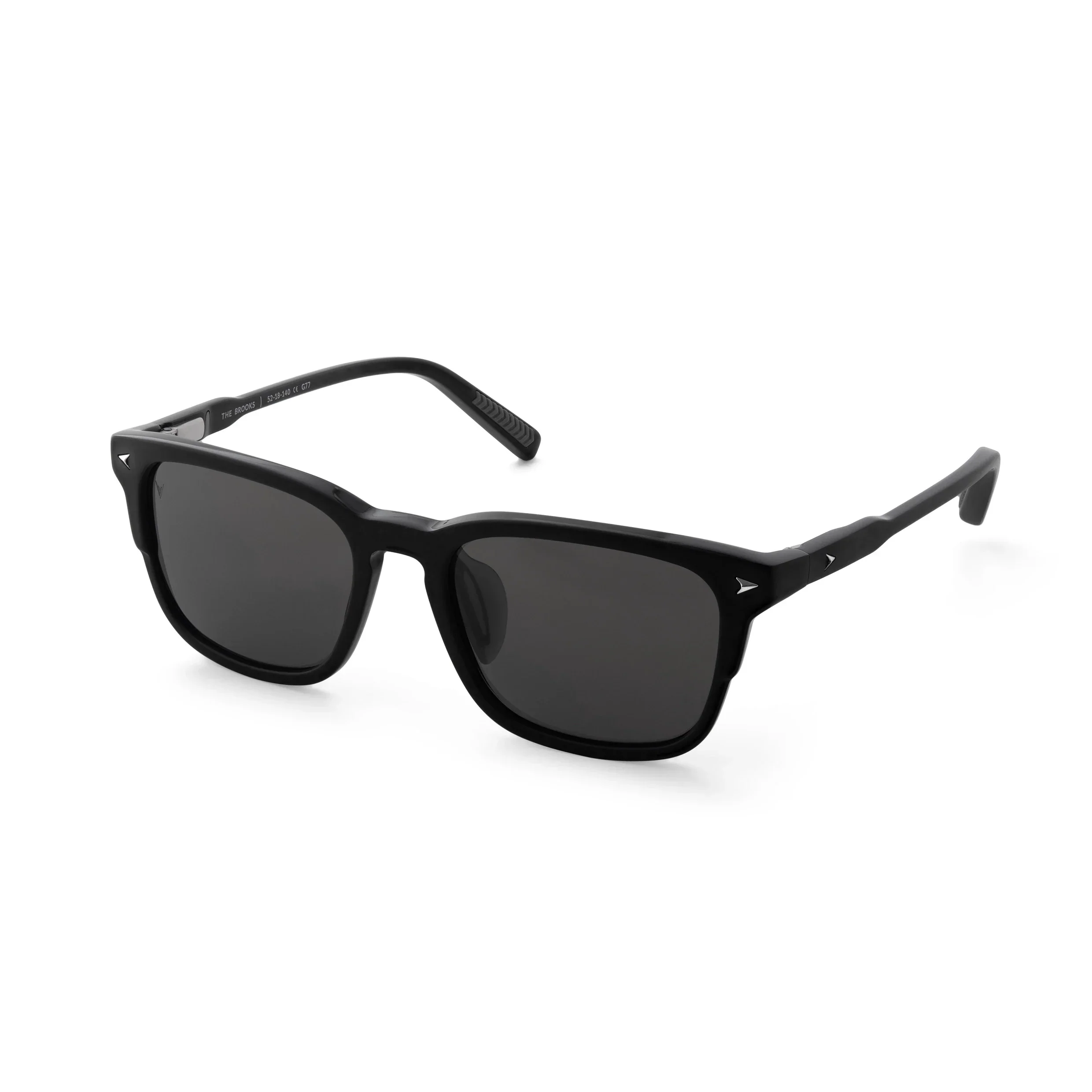 The Brooks Sunglasses - Semi Matte Black - Image 10