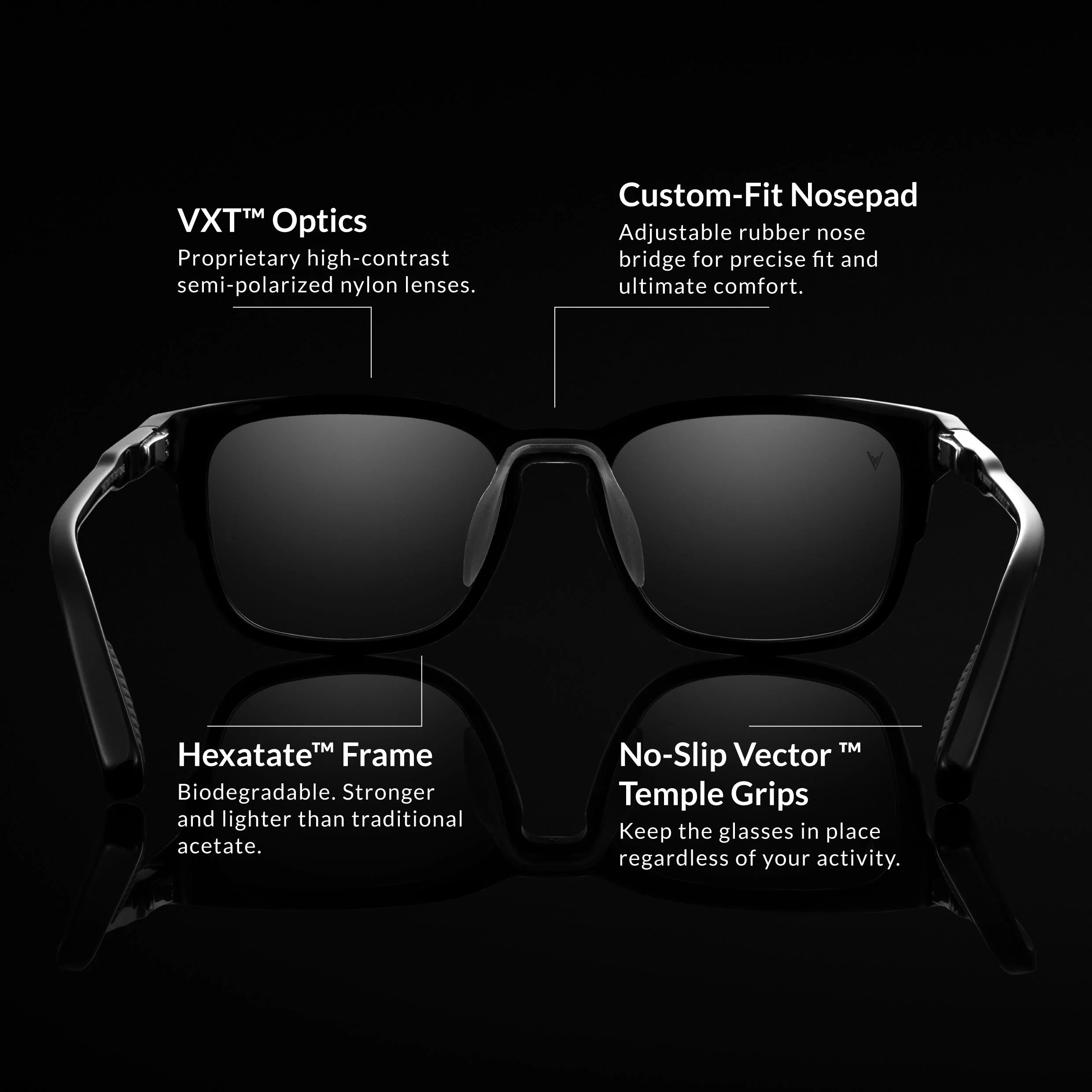 The Brooks Sunglasses - Semi Matte Black - Image 5