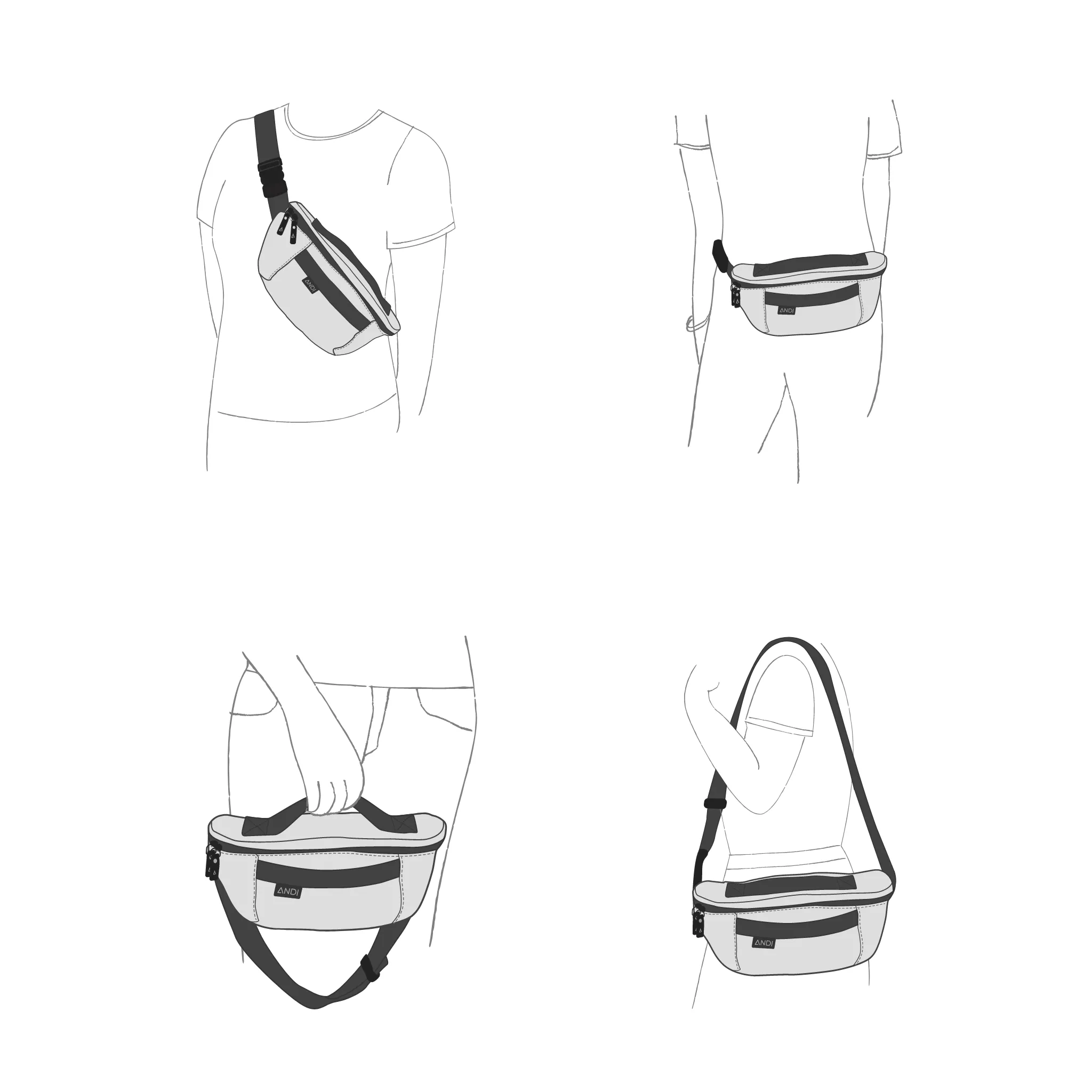 The Bum Bag - Black Leopard - Image 7