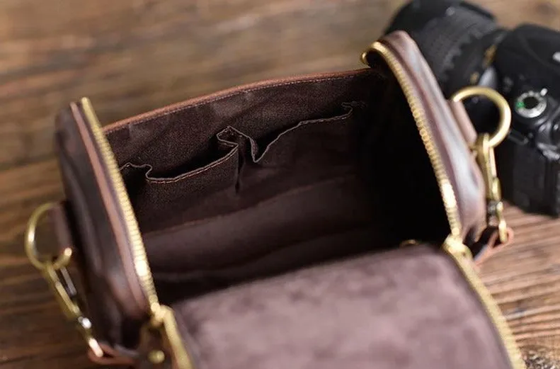 The Calista | Small Leather Camera Bag - Leather Camera Lens Case - Image 9