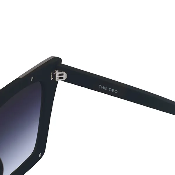 The CEO - Black Faded Black Lens Cateye Sunglasses - Image 5