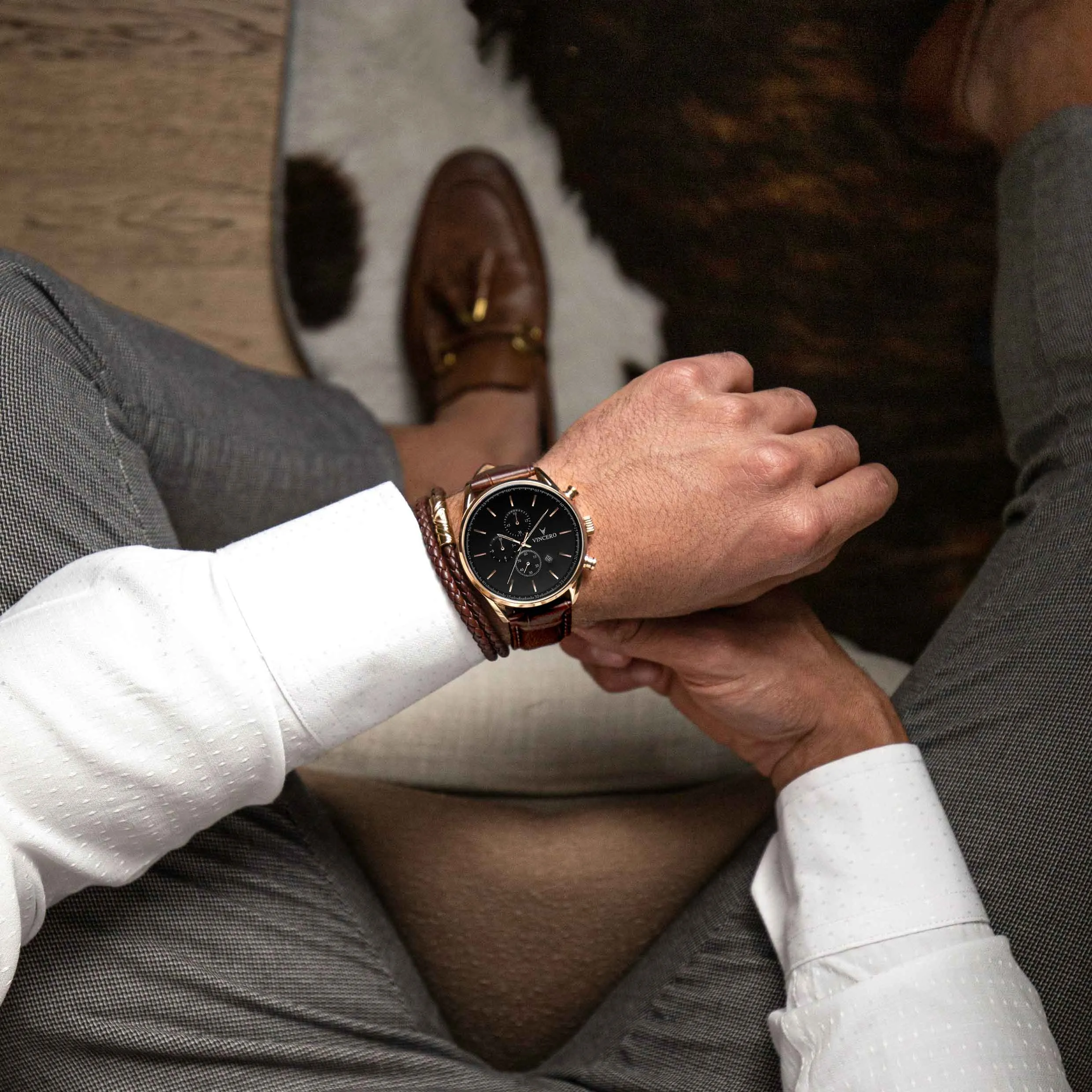 The Chrono S2 40mm Men's Watches - Rose Gold - Image 6