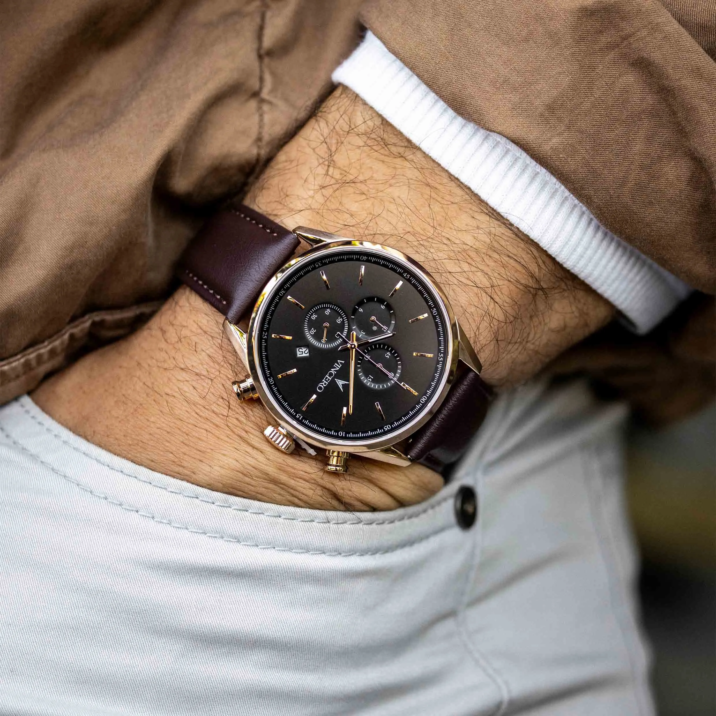The Chrono S2 40mm Men's Watches - Rose Gold - Image 7