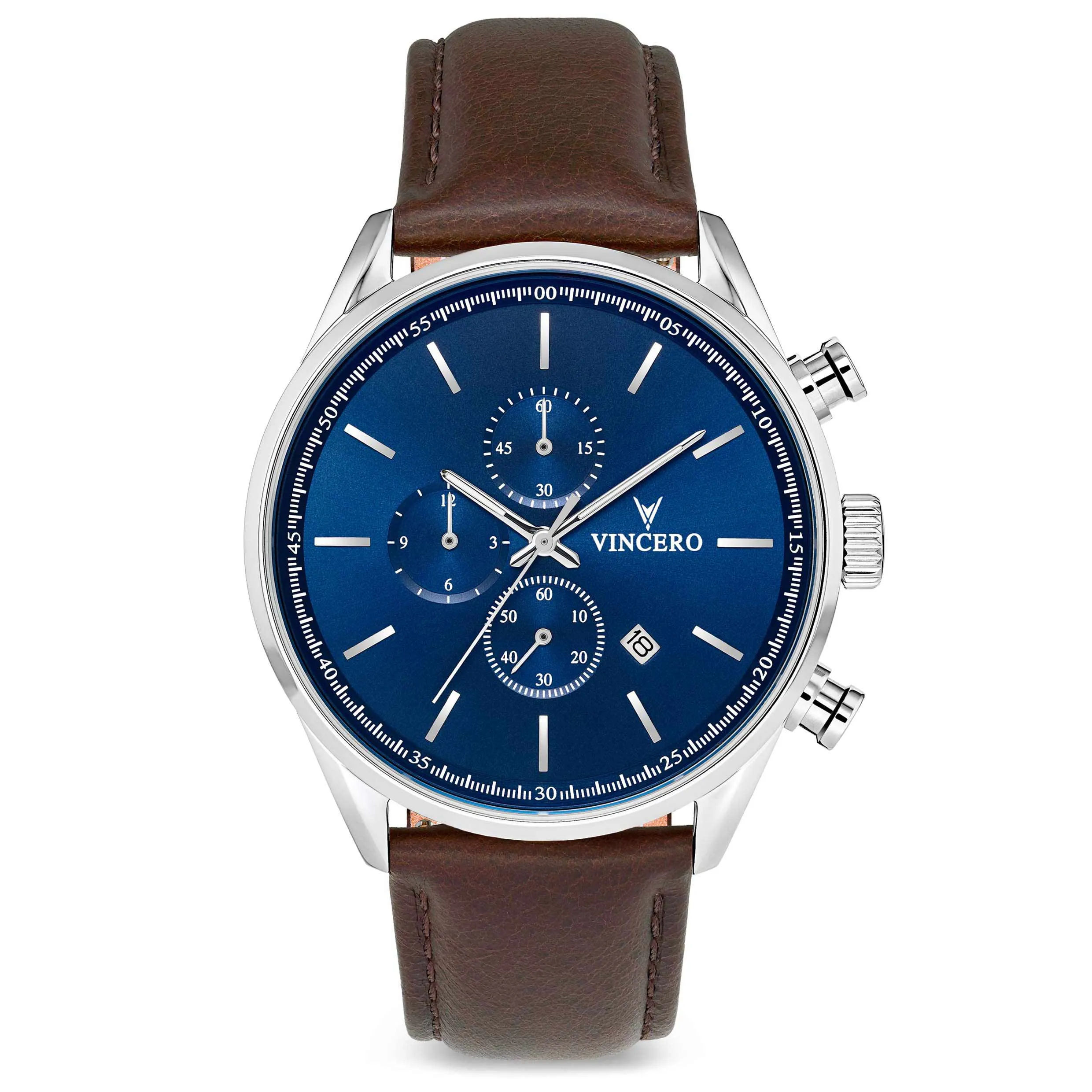 The Chrono S2 Men's Watches - Blue/Brown
