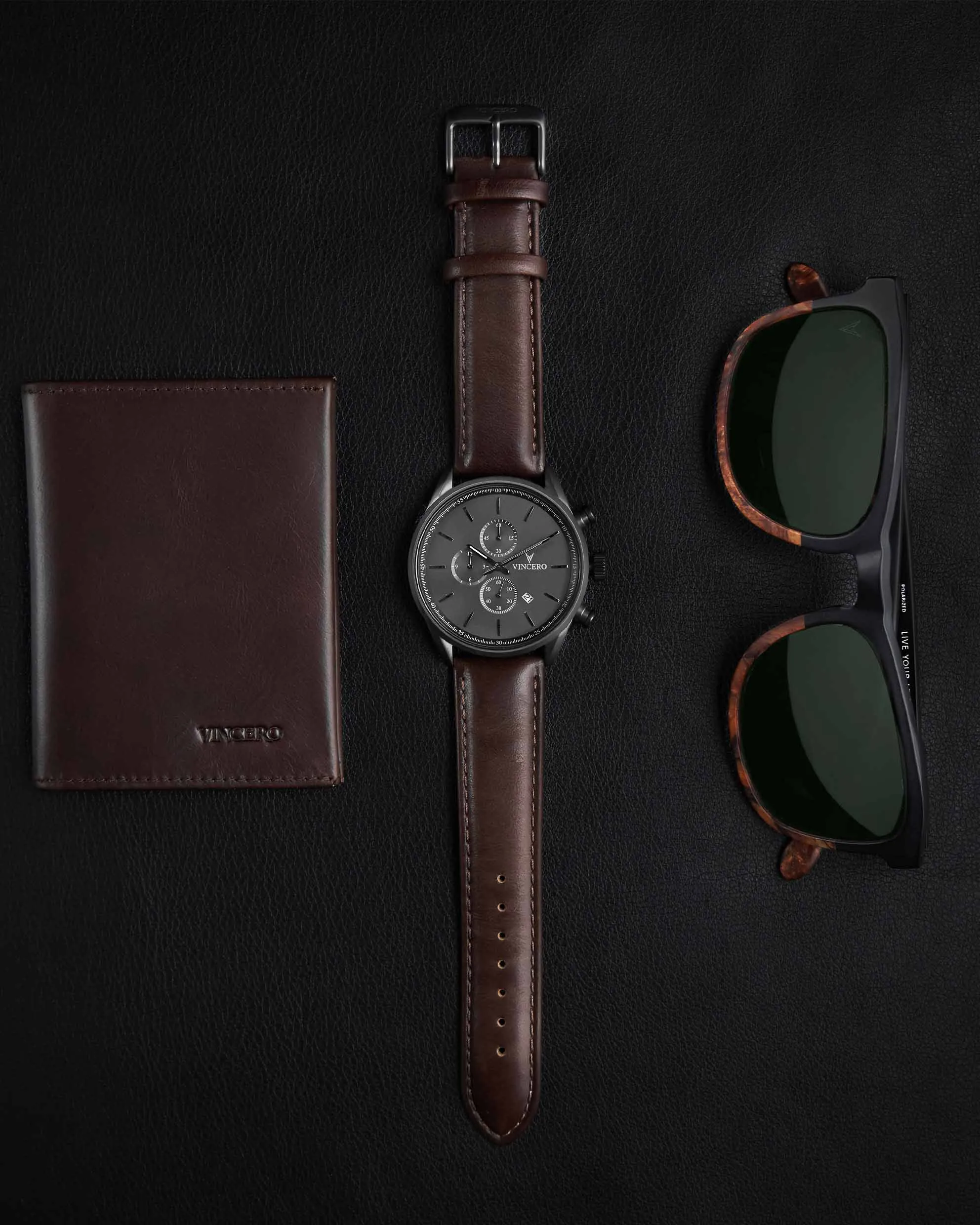 The Chrono S2 Men's Watches - Gunmetal/Walnut - Image 2