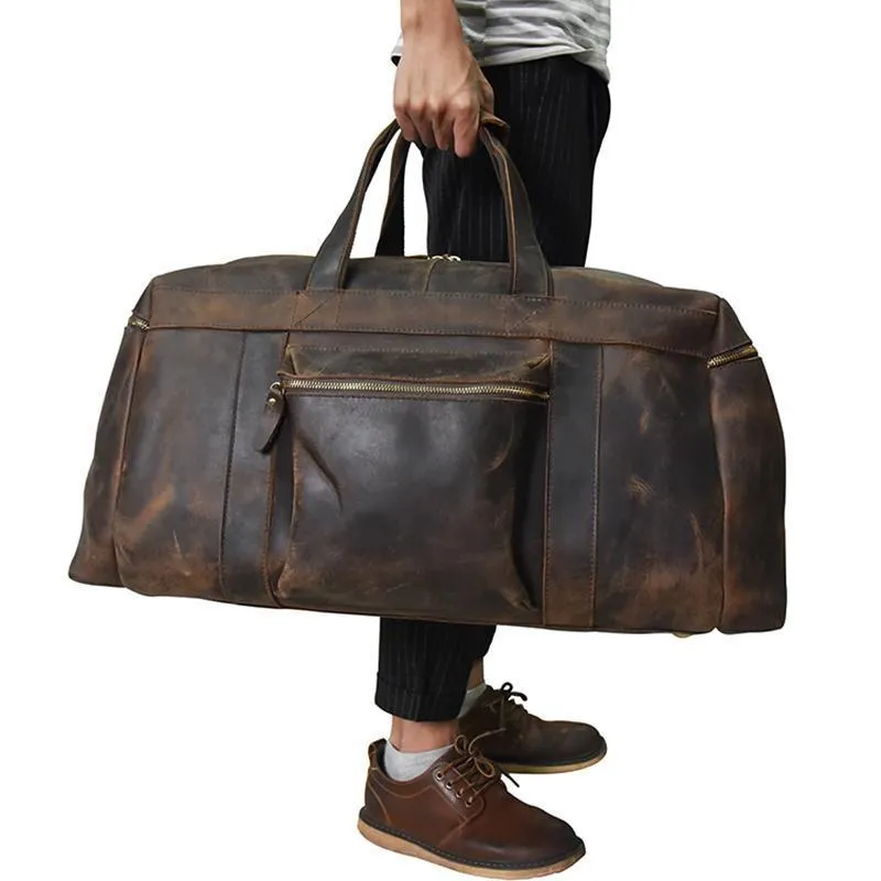 The Colden Duffle Bag | Large Capacity Leather Weekender - Image 11