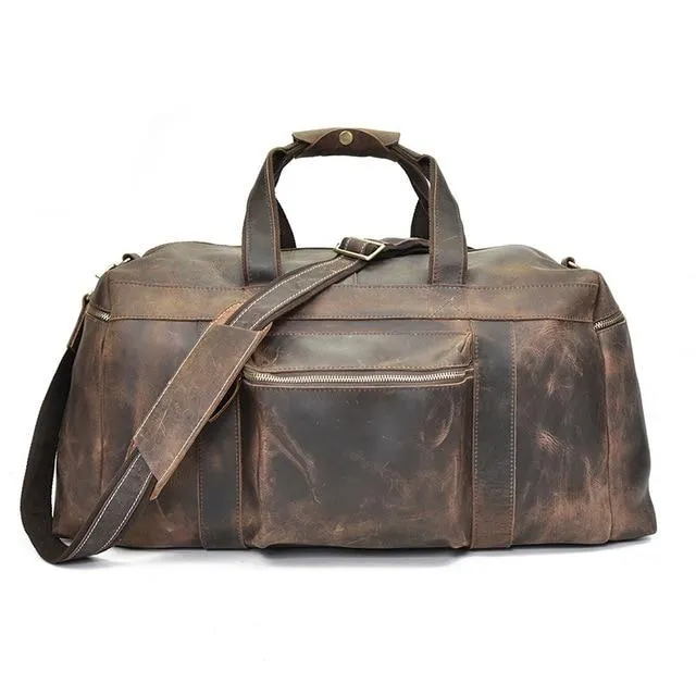 The Colden Duffle Bag | Large Capacity Leather Weekender - Image 2