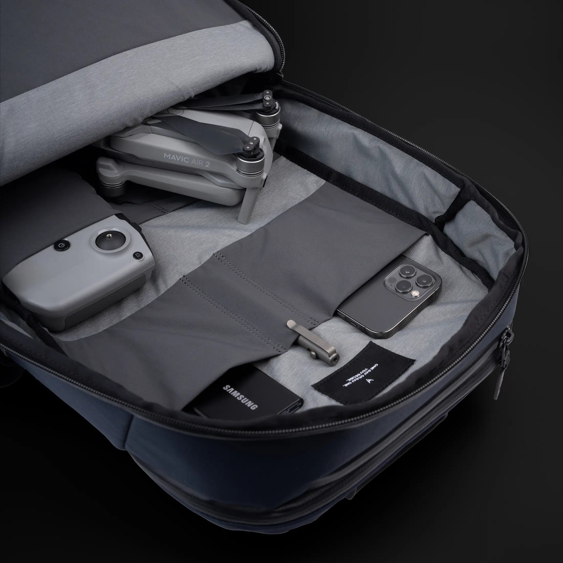 The Commuter Backpack - Midnight Blue - Image 11