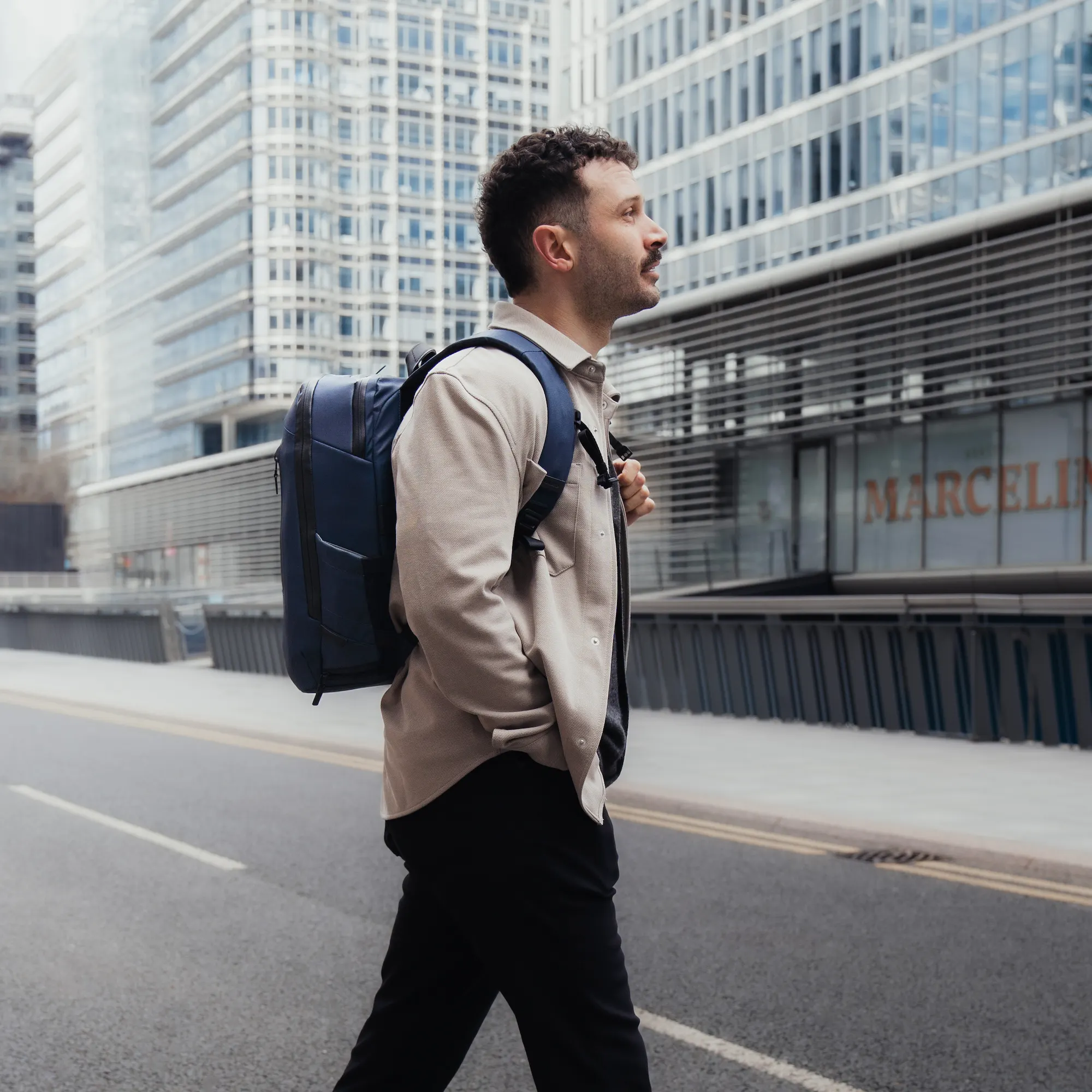 The Commuter Backpack - Midnight Blue - Image 13